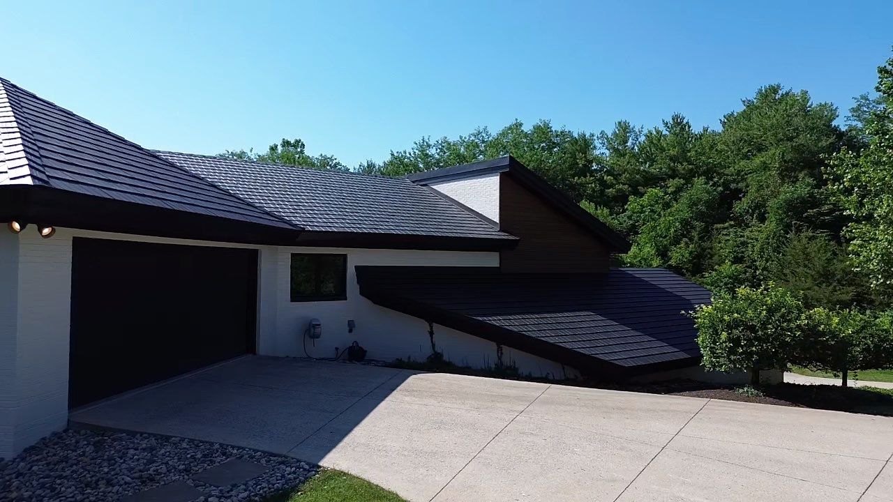 Black Frost Metal Shake Roof & Modern Exterior Renovation – Fort Wayne, IN by 4Ever Metal Roofing