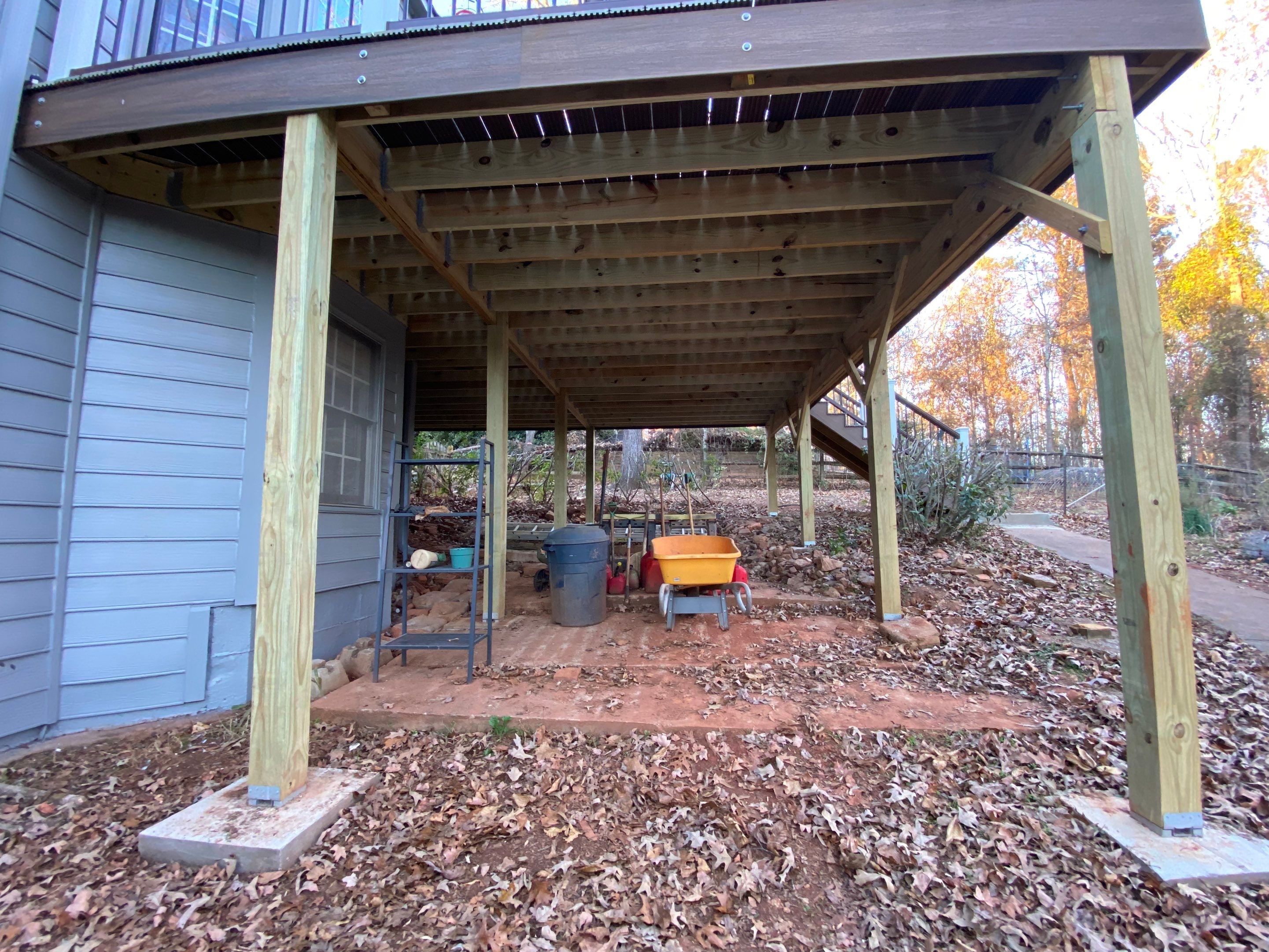 Elevated Deck Replacement and Composite Stair Installation in Suwanee by Swift Home Renovations