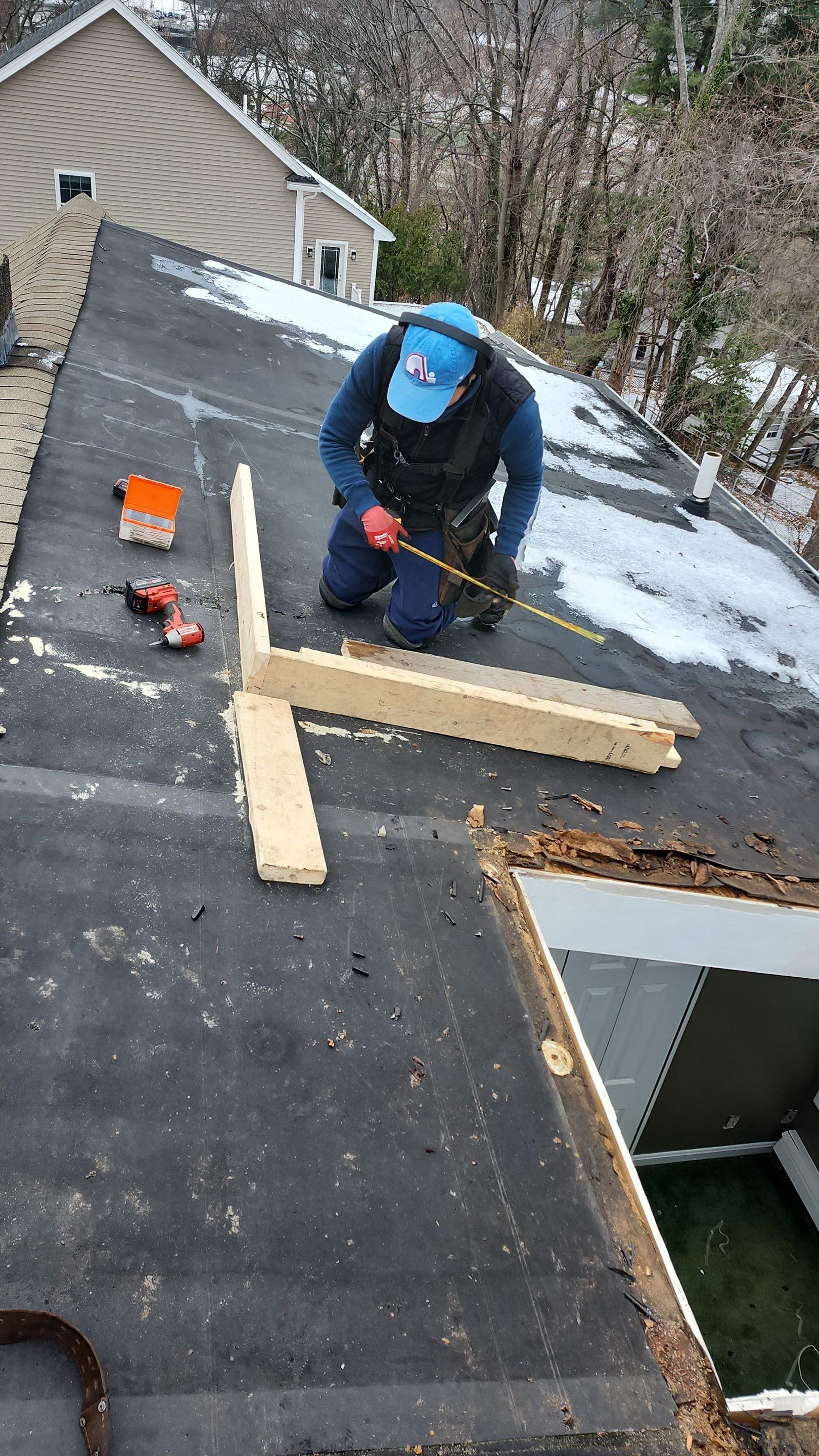 Roofing, Skylight & Chimney Project in Burlington by Mighty Dog Roofing of Greater Middlesex County