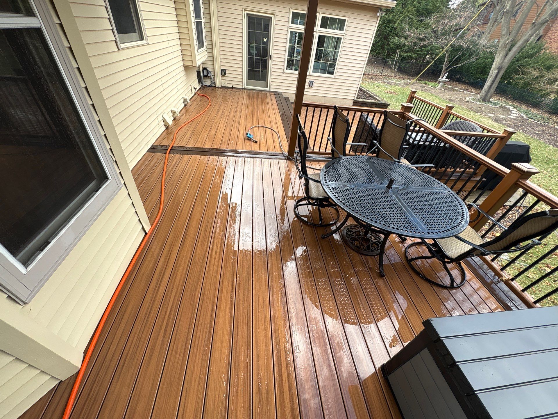 Multi-Level Composite Deck Power Washing and Maintenance in Middleton by Under Pressure Power Washing