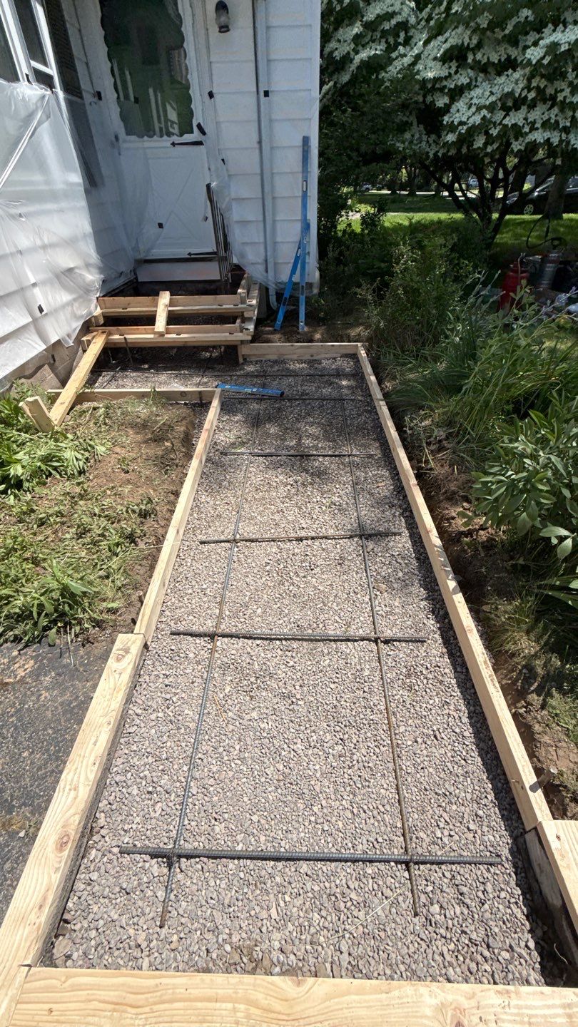 Broom Finished Walkway by NG Masonry & Construction LLC