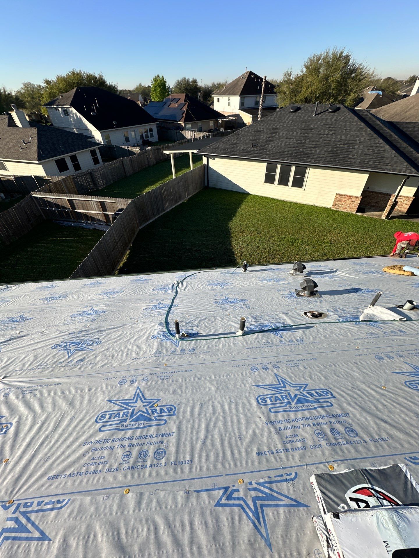 Project in Houston by Motion Roofing
