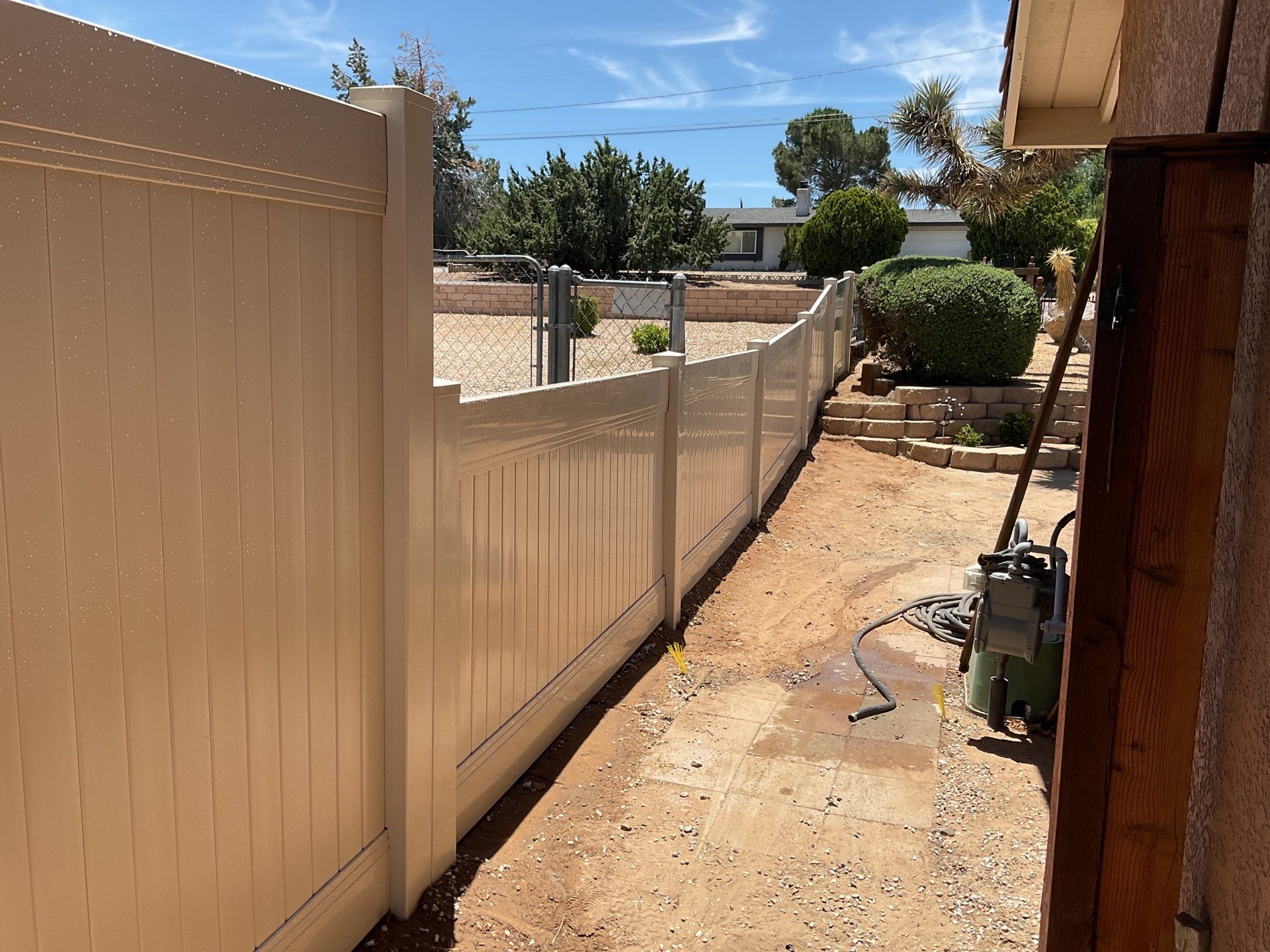 Fence Installation using Vinyl by Fence Guys Inc.