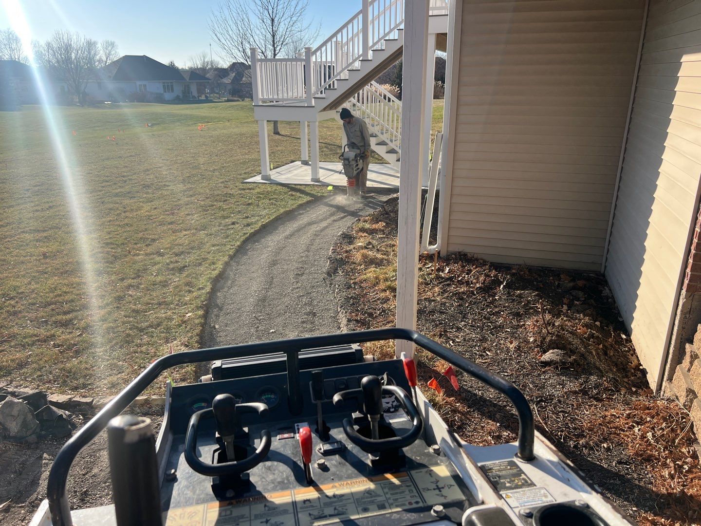 Updated Stone Stepper Path by New Horizon Landscapes