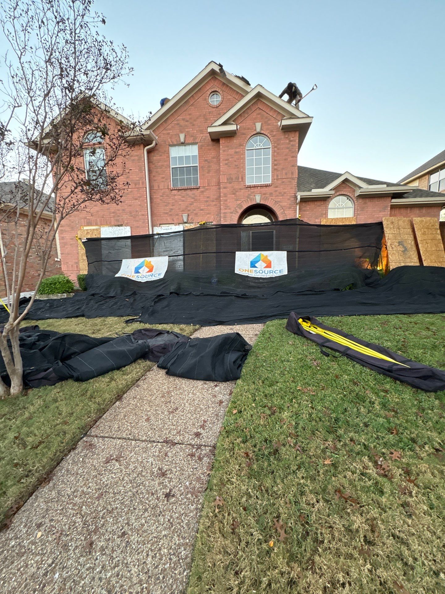 Residential Roofing Installation using Malarkey Highlander Natural Wood by OneSource Roofing and Restoration