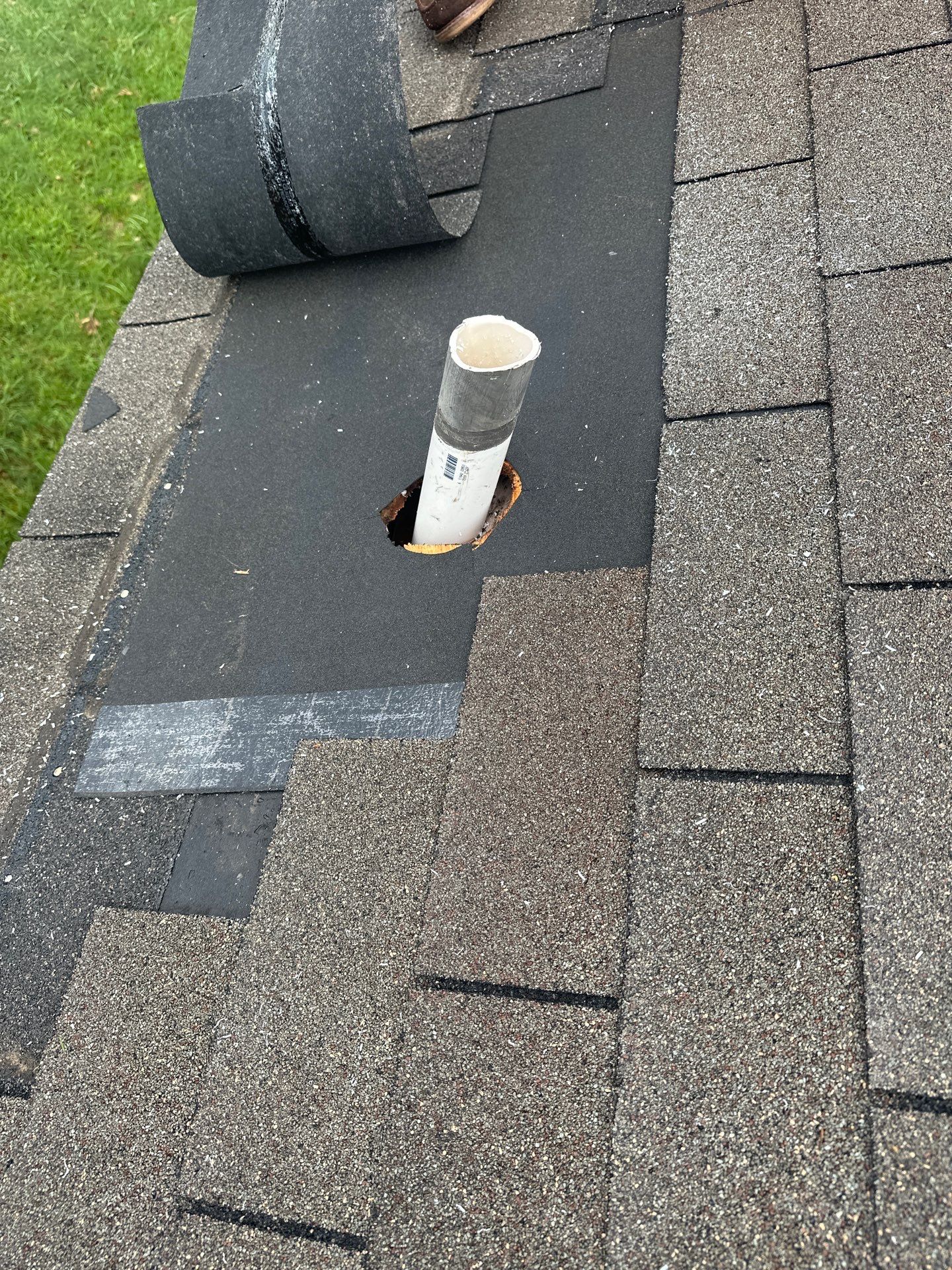 Hail Damage using Owen's Corning Duration (Lifetime) Shingles by Roof Repair Company