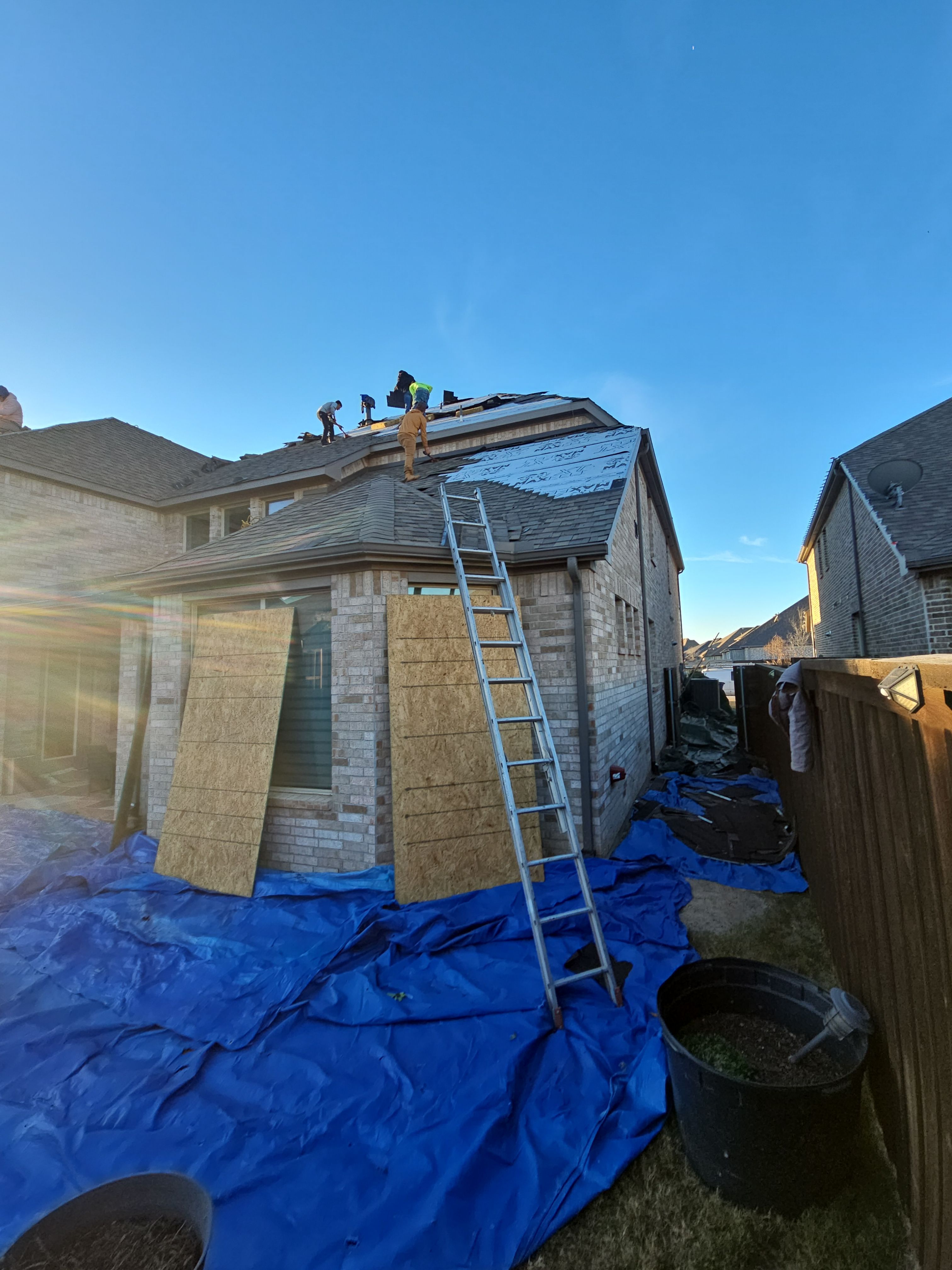 Large GAF Roof Replacement in Northlake, TX by road roofing llc