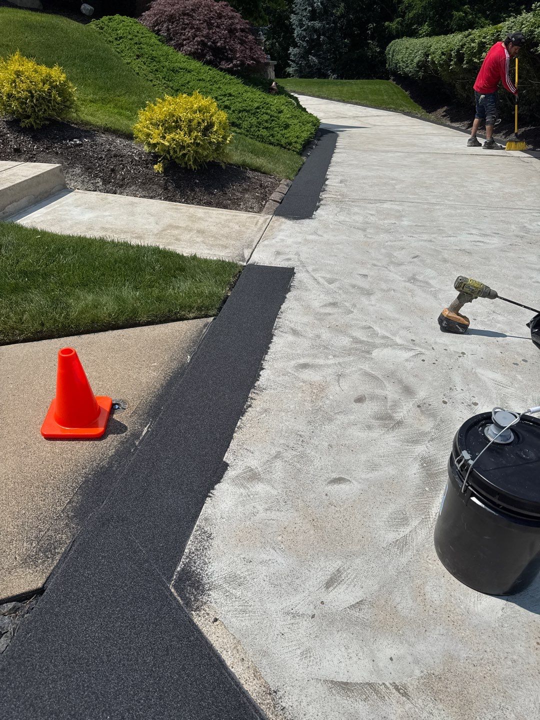 Driveway Walkway Patio Project in Canonsburg by Floors in a Day, Inc