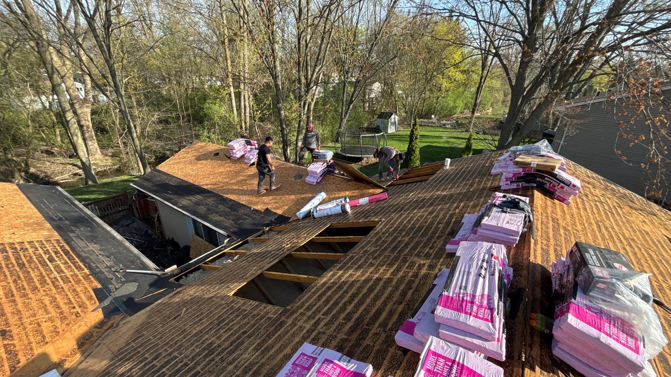 Roof Replacement using Owens Corning Driftwood by 180 Contractors