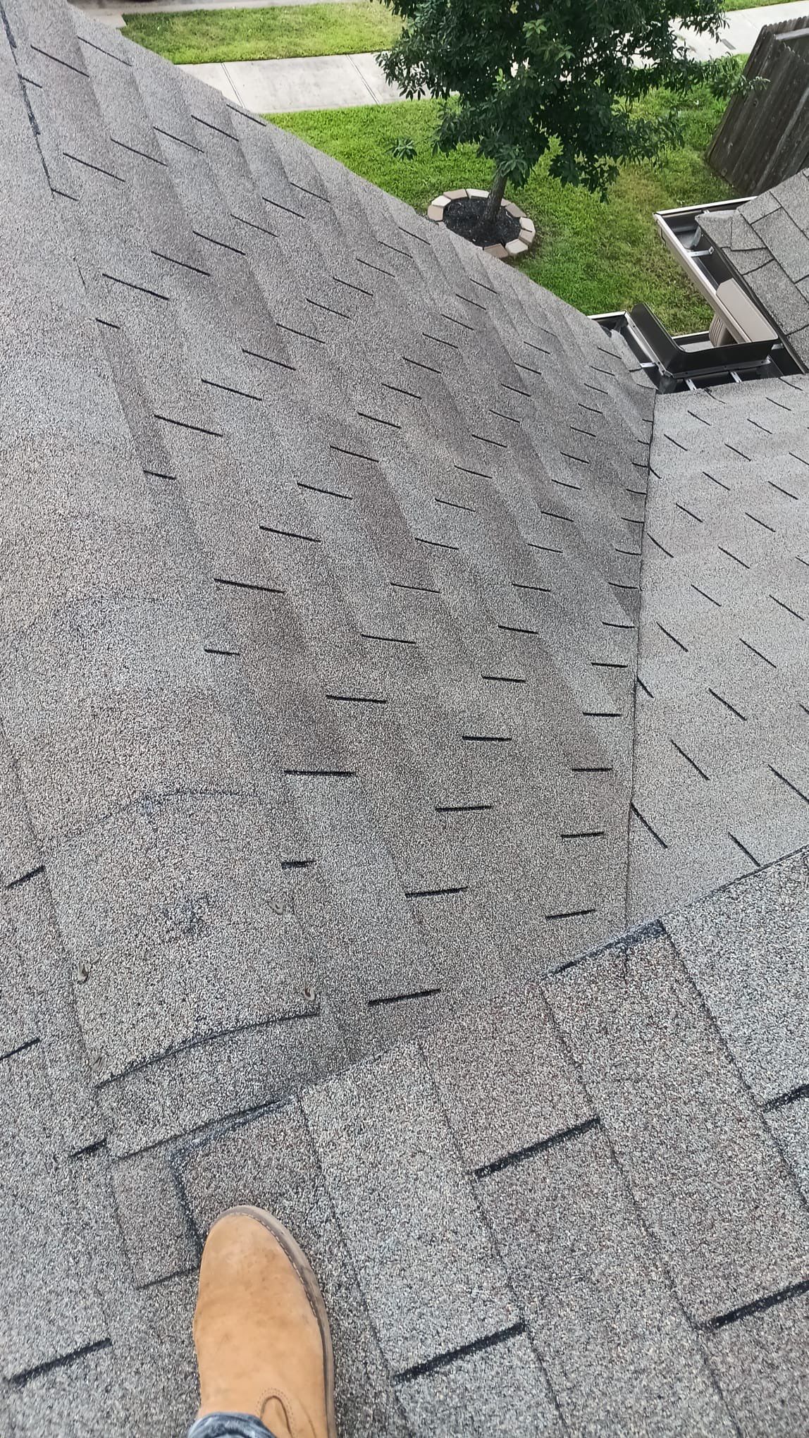 Hail Damage using Owen's Corning Duration (Lifetime) Shingles by Roof Repair Company