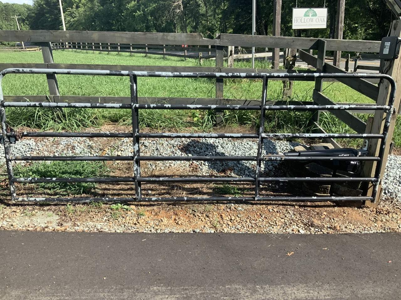 Fence Staining (Farm in Durham NC) by GonzalezPainters & Contractors Inc 