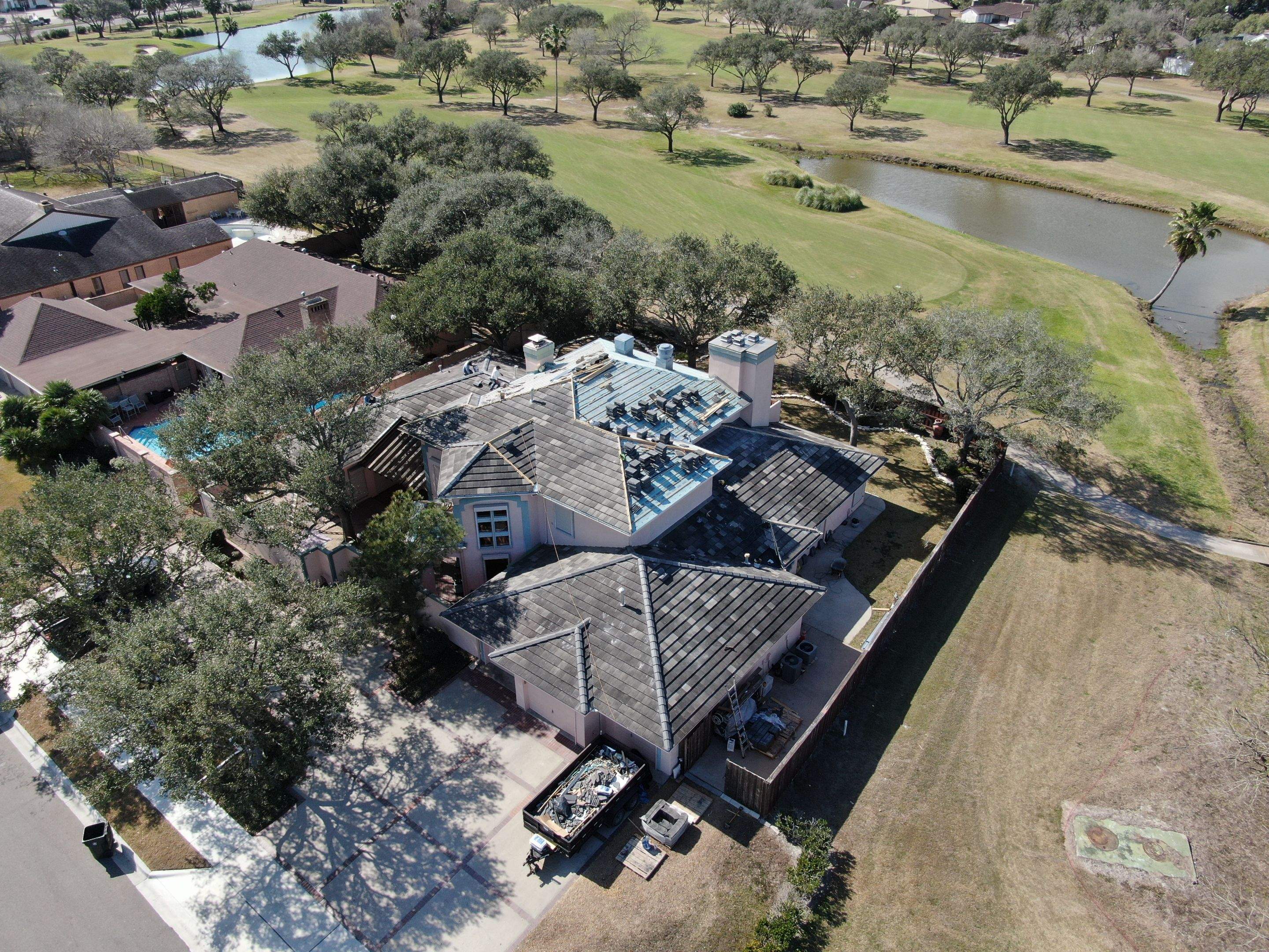 Golf Course Mansion on the Green, in the Heart Of Corpus Christi by Bayfront Roofing and Construction
