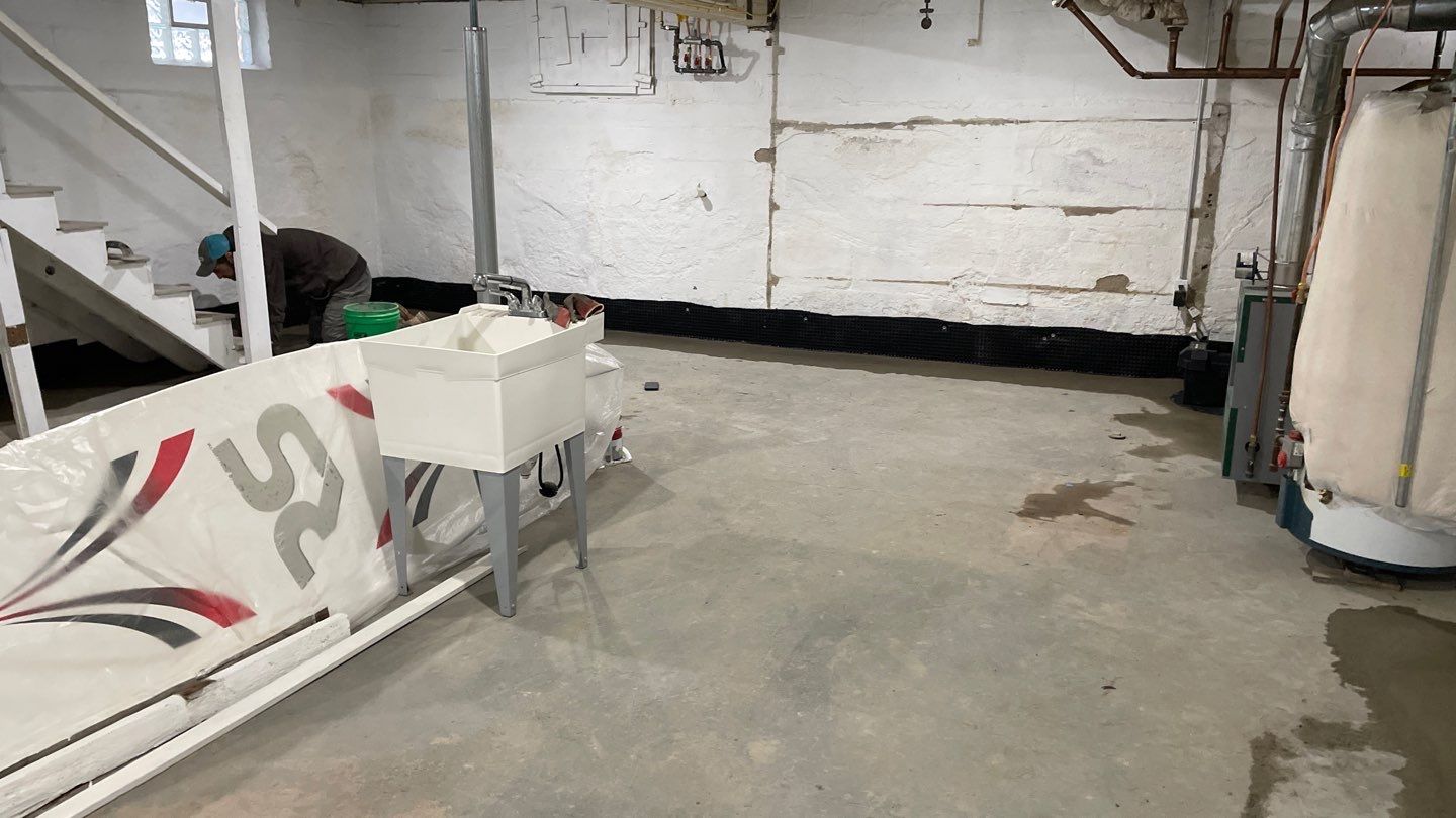 Interior Drain Tile & Wall Drainage in Northeast Minneapolis by Waterproofing Northeast
