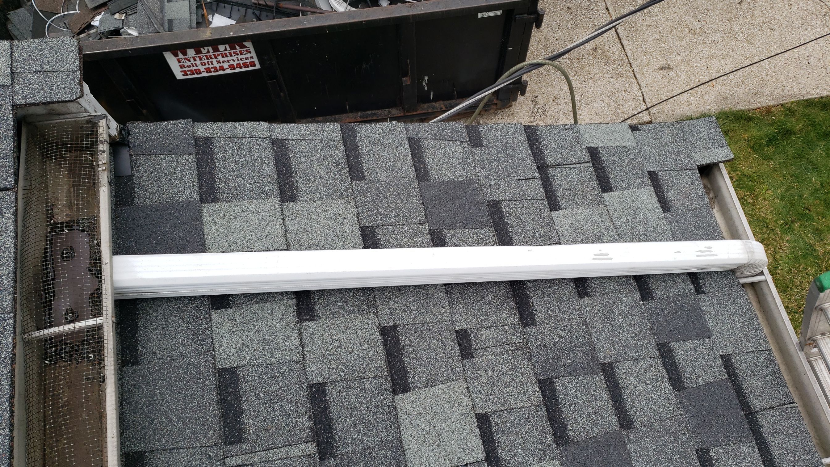 ATLAS PINNACLE COLOR: HEARTHSTONE DRIP EDGE: WHITE by Eagle Eye Roofing