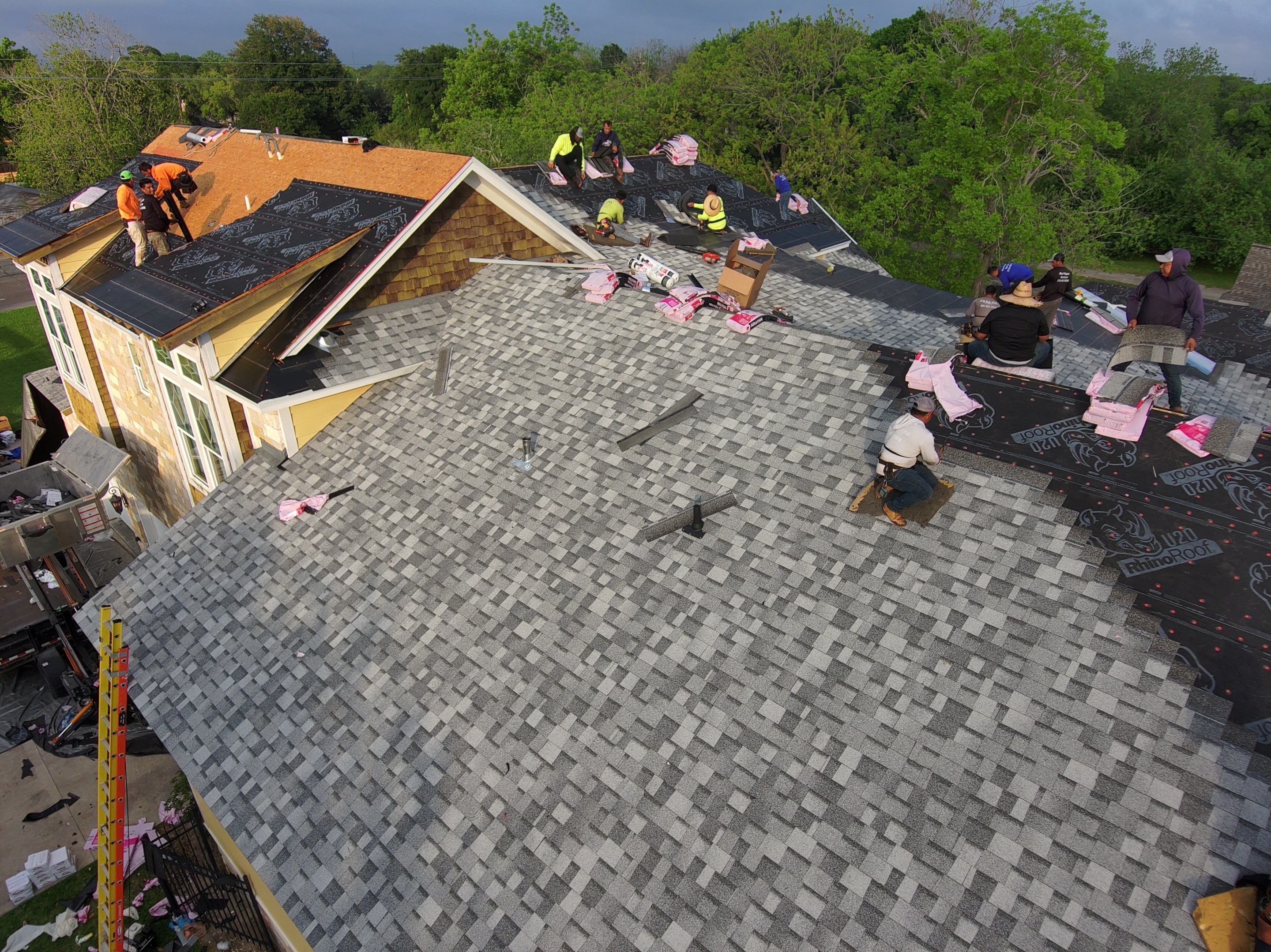 Residential Roofing Installation using Owen's Corning Duration (Lifetime) Shingles by Roof Repair Company