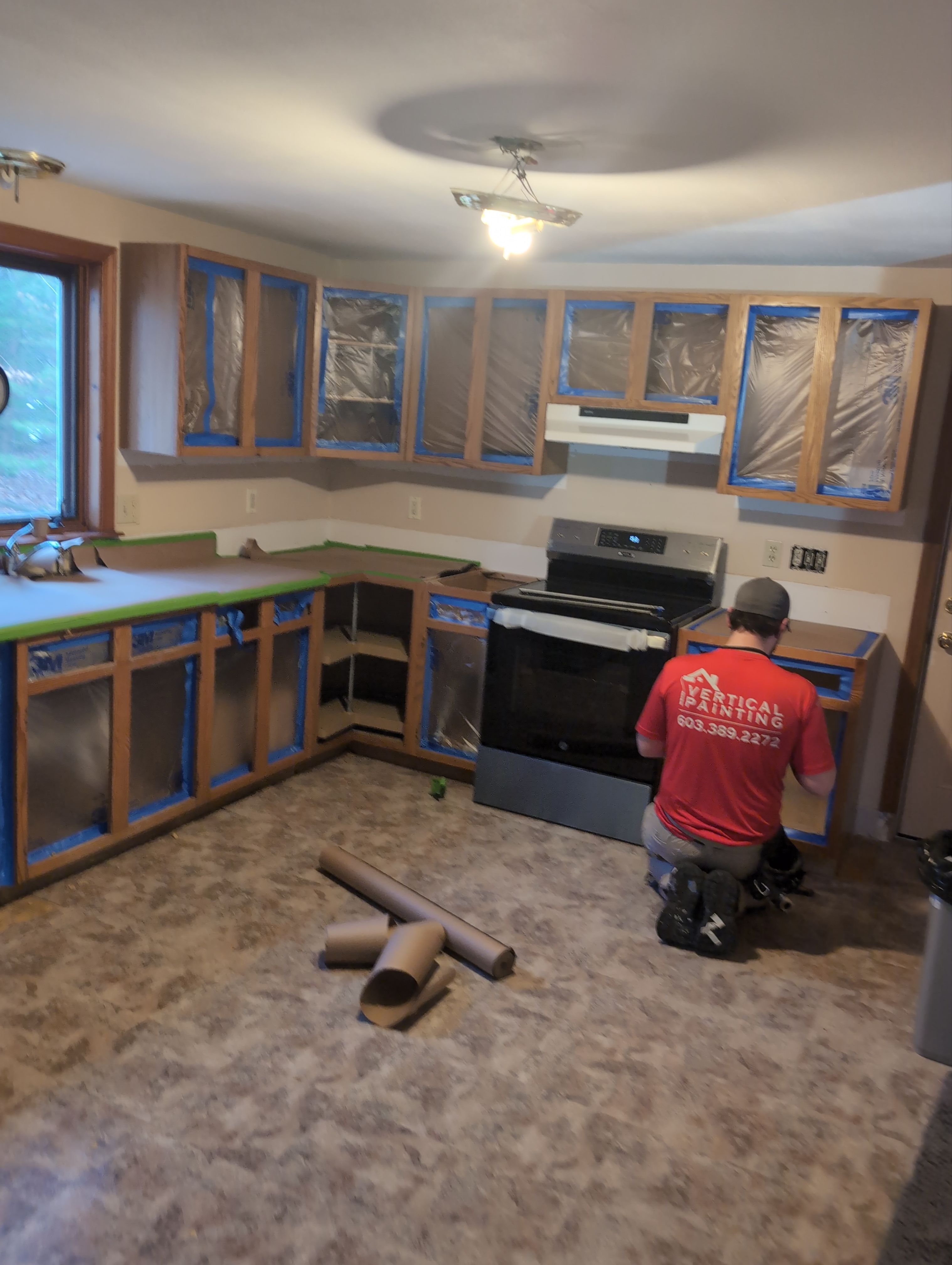 Fremont NH, Interior cabinets by Vertical Painting