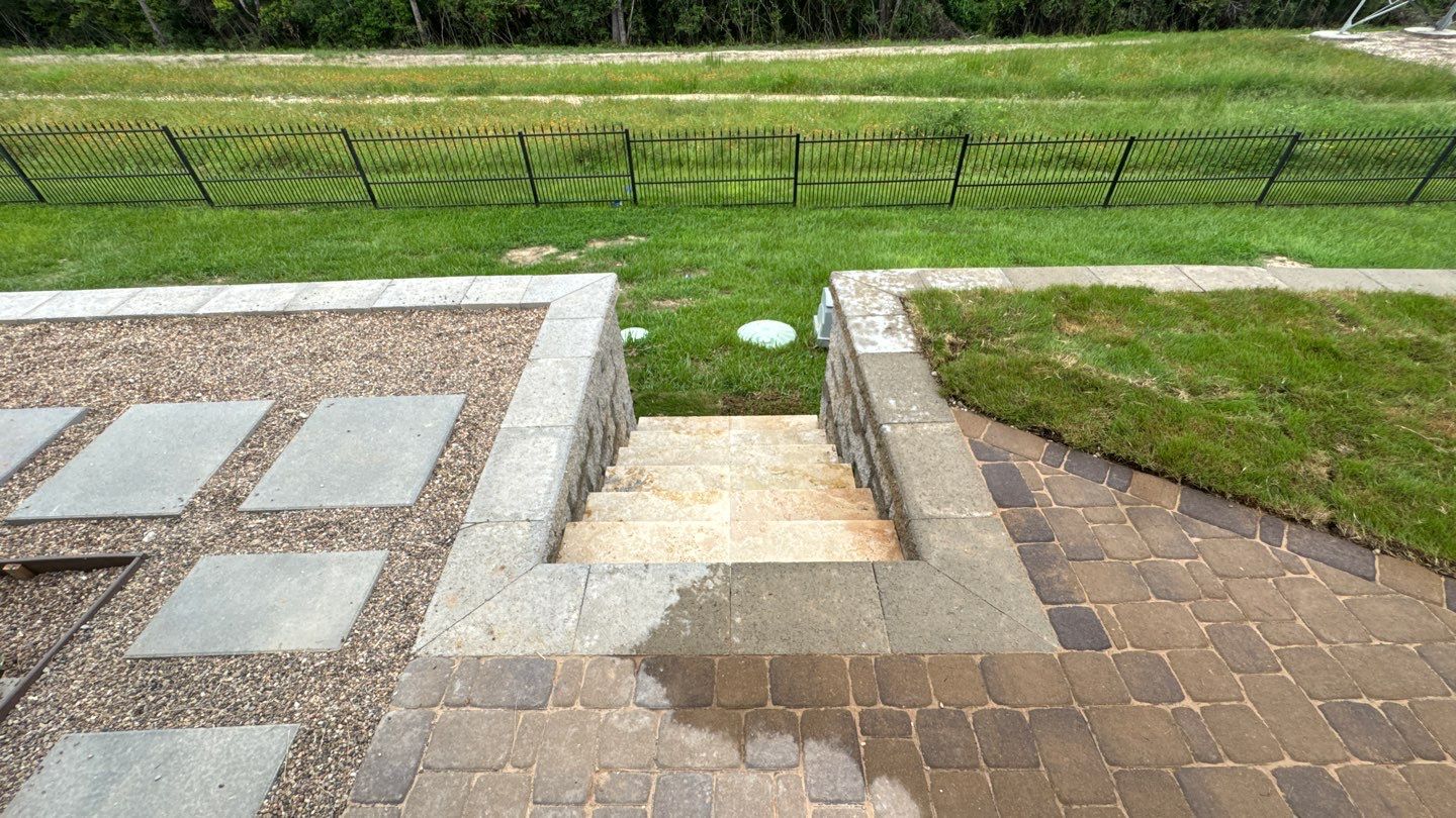 🏡 Duane’s Complete Retainer Wall & Hardscape Walkway by Texas Urban Elements