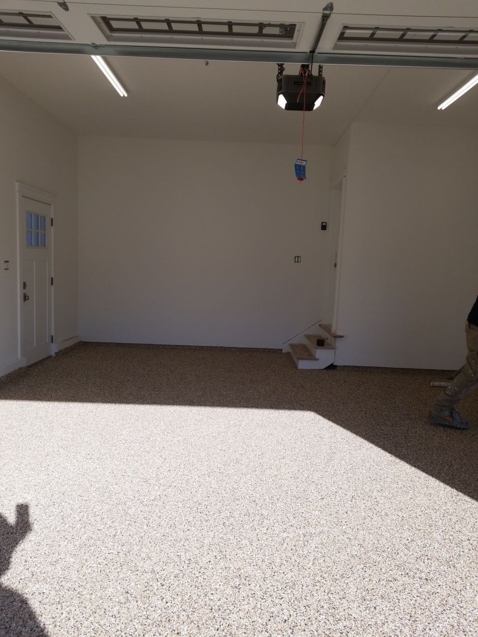 Garage Floor in Sandstone by Spectrum Painting, LLC