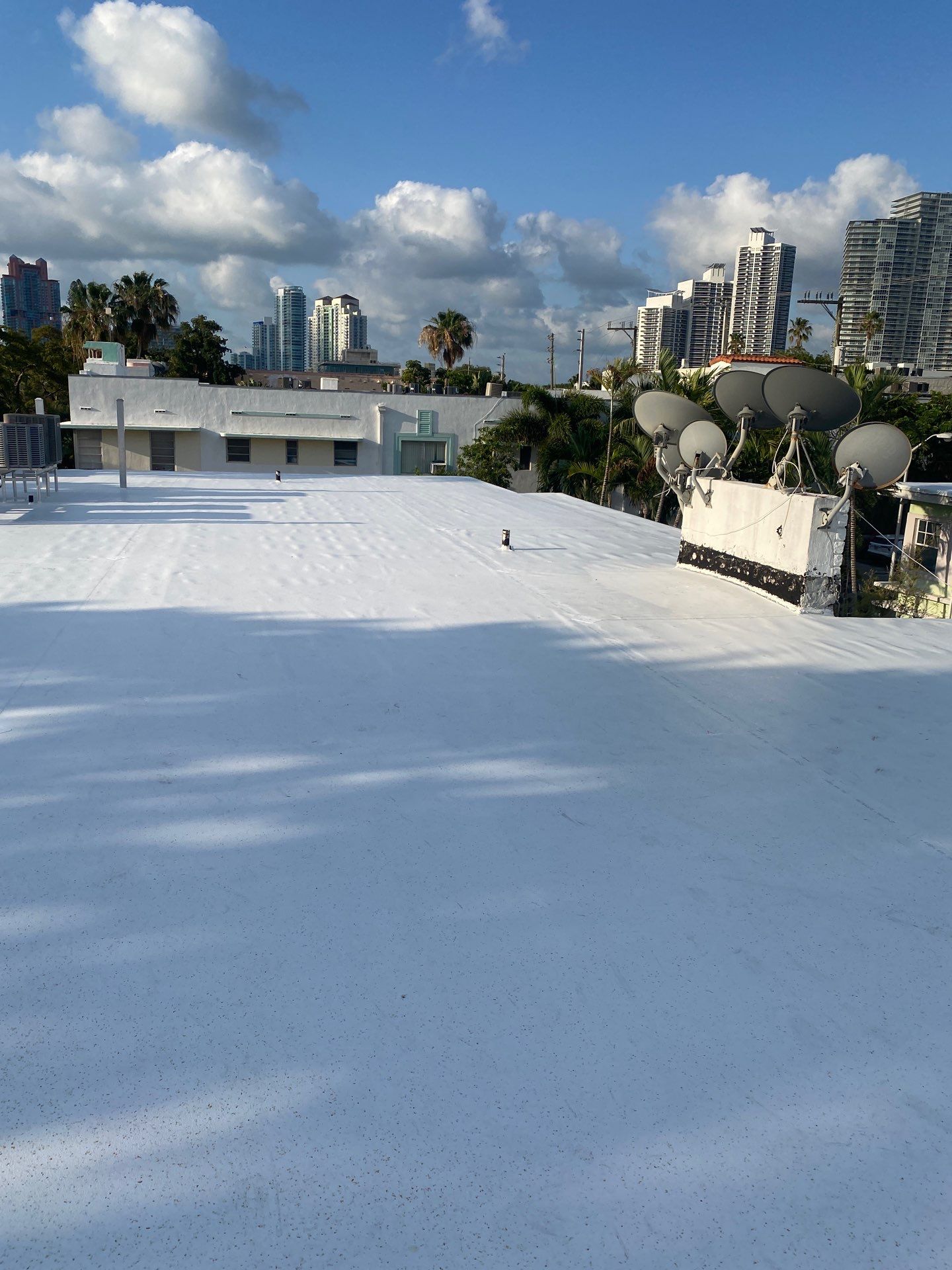 Miami Beach Condominium Complete Flat Roof and TPO Installation by AJF ROOFING INC