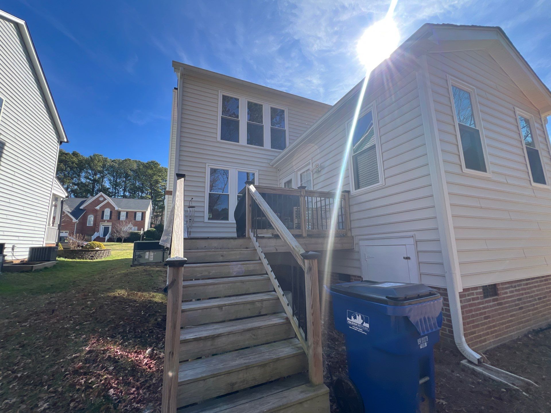 Energy Efficient Window Replacement for Raleigh Two-Story Home by The Remodeling Company