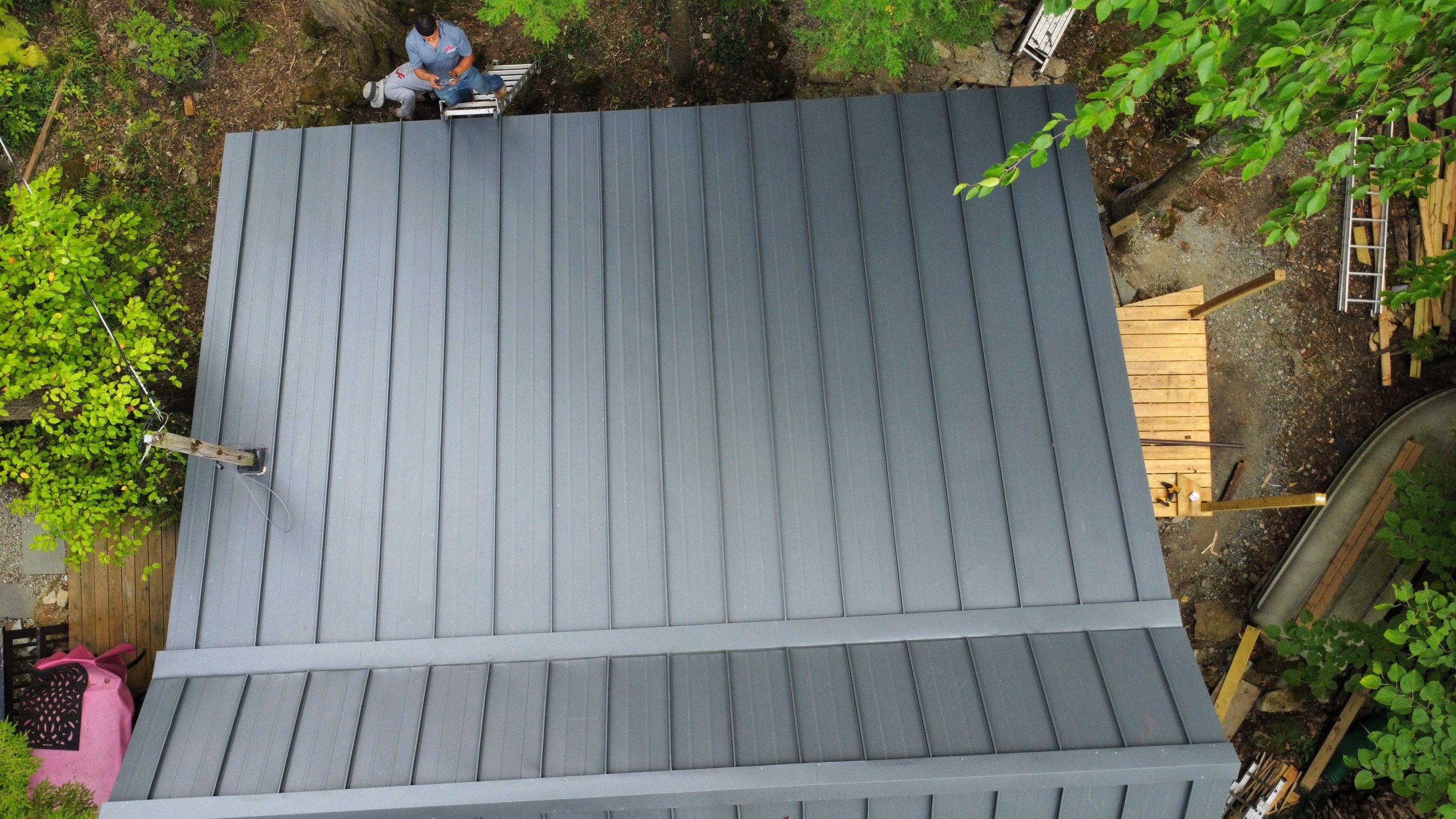 Standing Seam Metal Roof using Aluminum 032GA by CMNG LLC