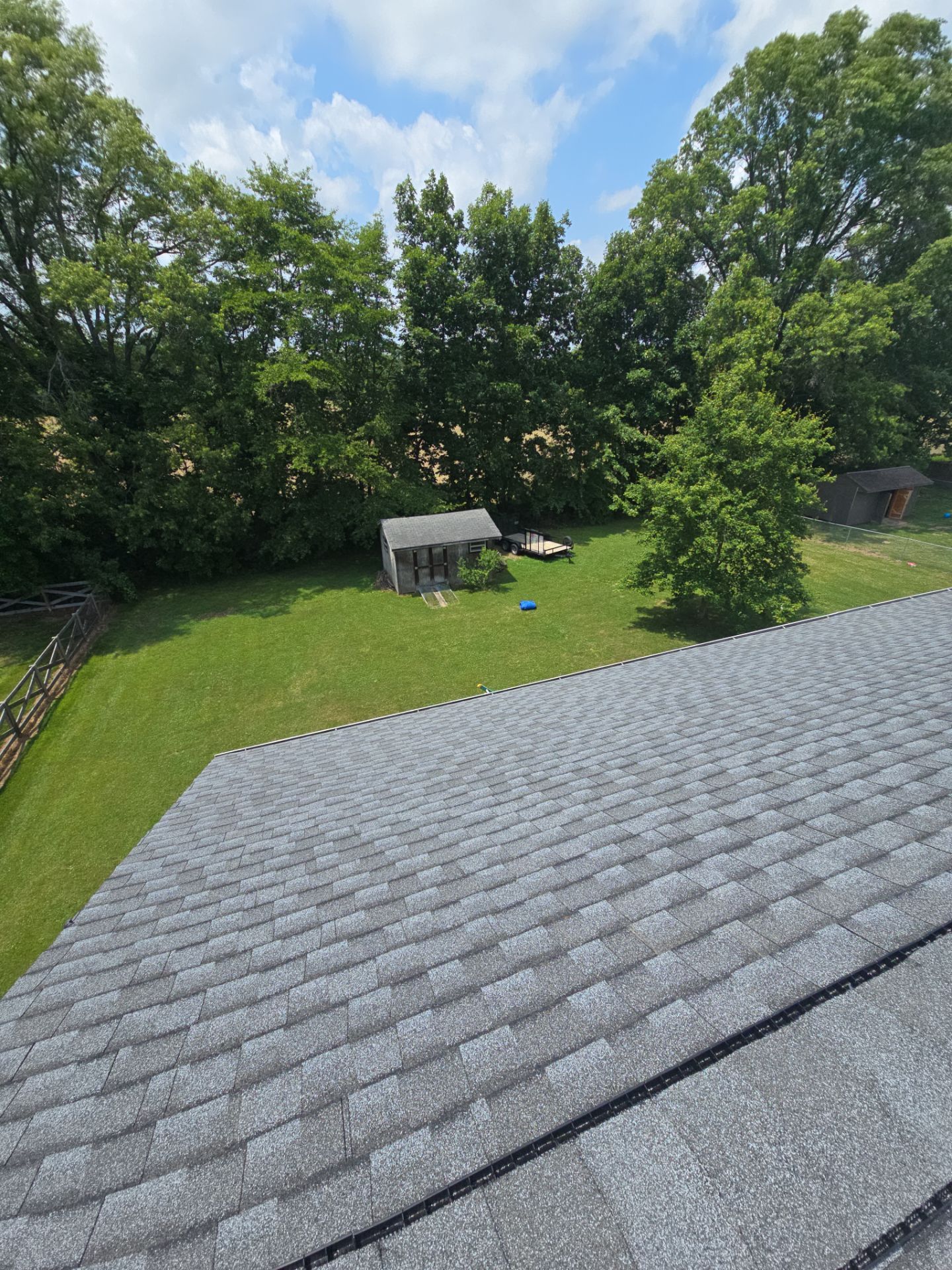 GAF Timberline HDZ Pewter Shingle Roof Replacement in Mt Orab by Empire Contractors