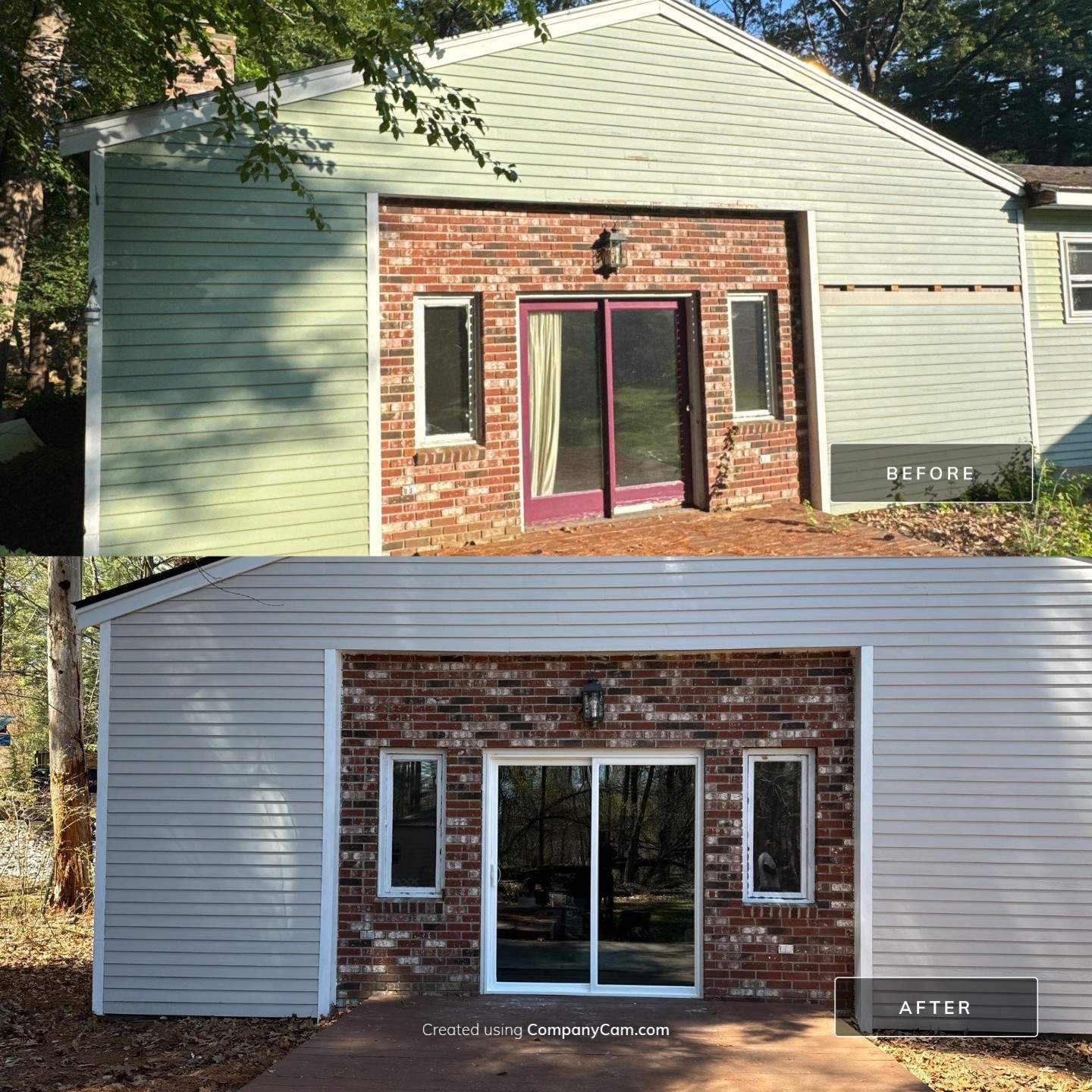 Sliding Door Replacement in Pinardville, Goffstown NH | Returning Customer Project by Compass exteriors