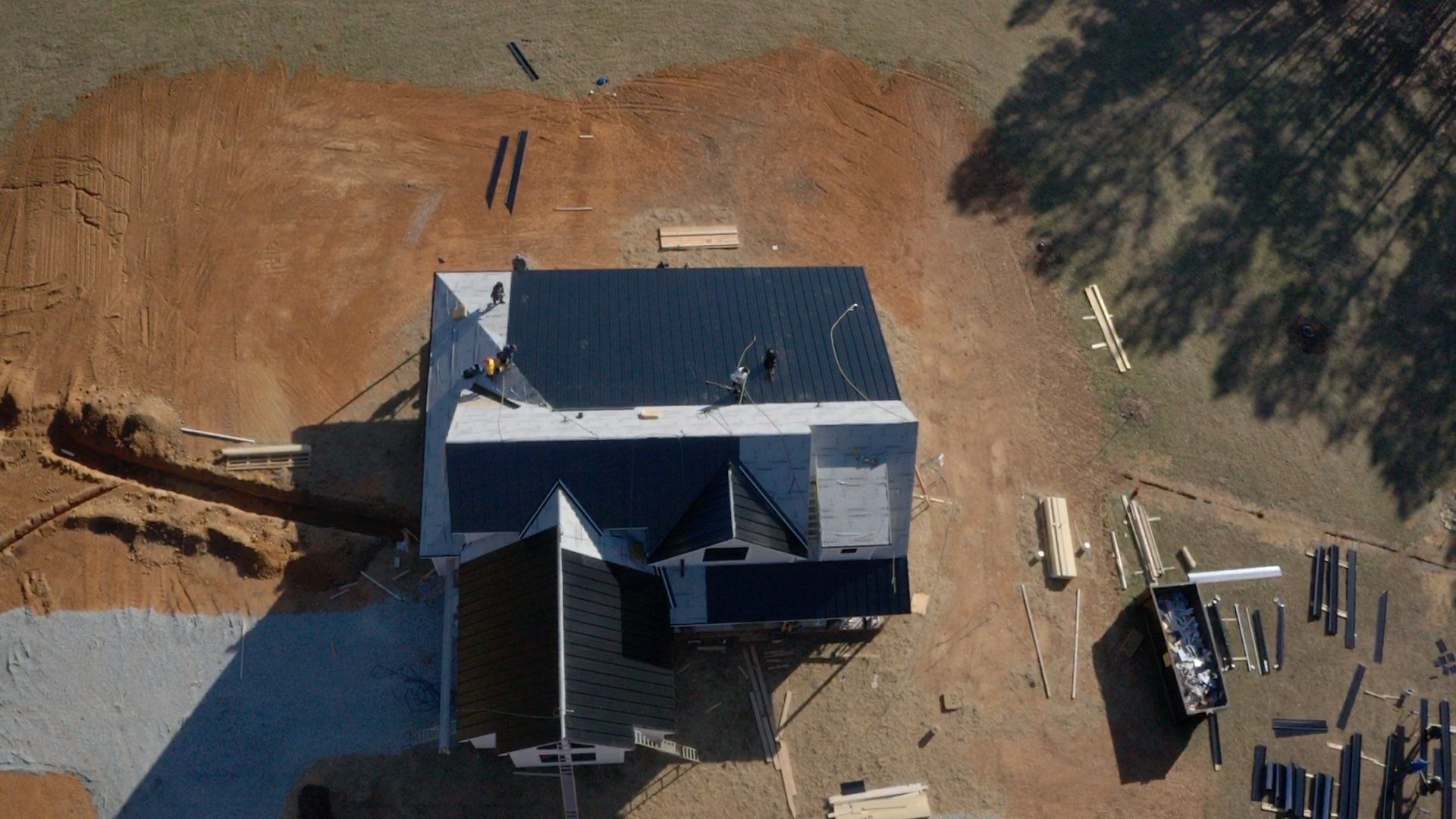 Custom Home Metal Roof Installation by Just In Time Roofing and Restoration
