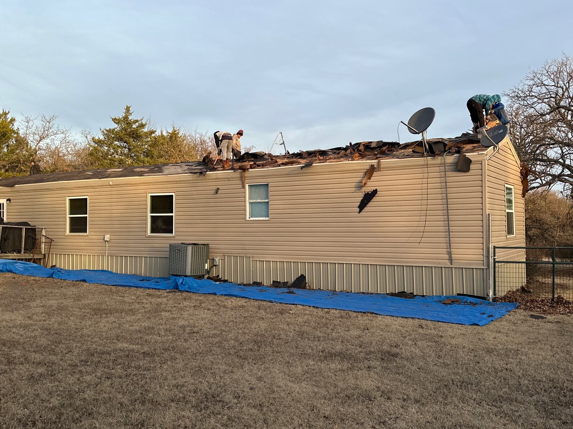 major roof repairs by McCann's Roofing and Construction