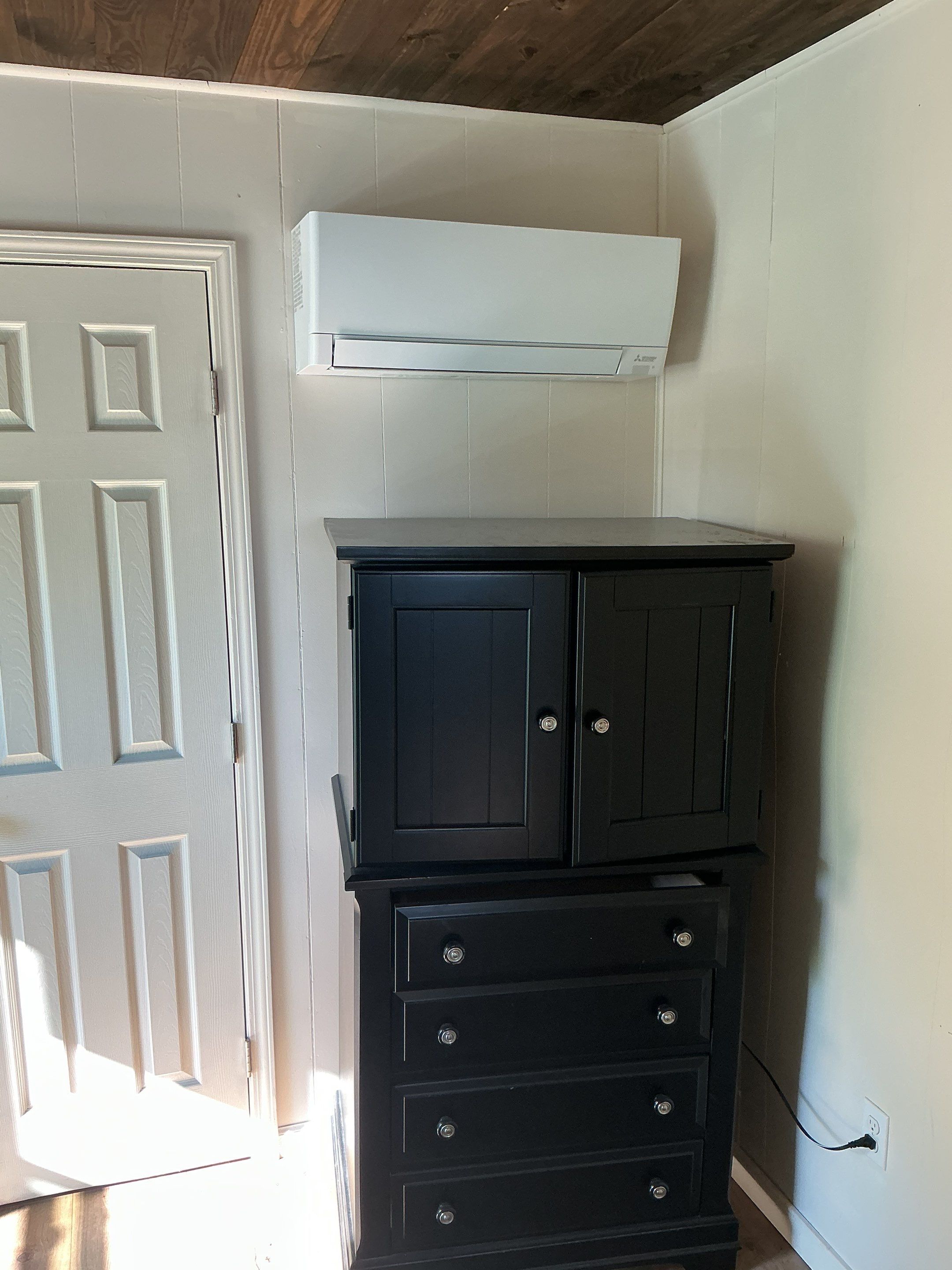 Mitsubishi Mini-split install in Stanley by Elemental Heating and air conditioning LLC