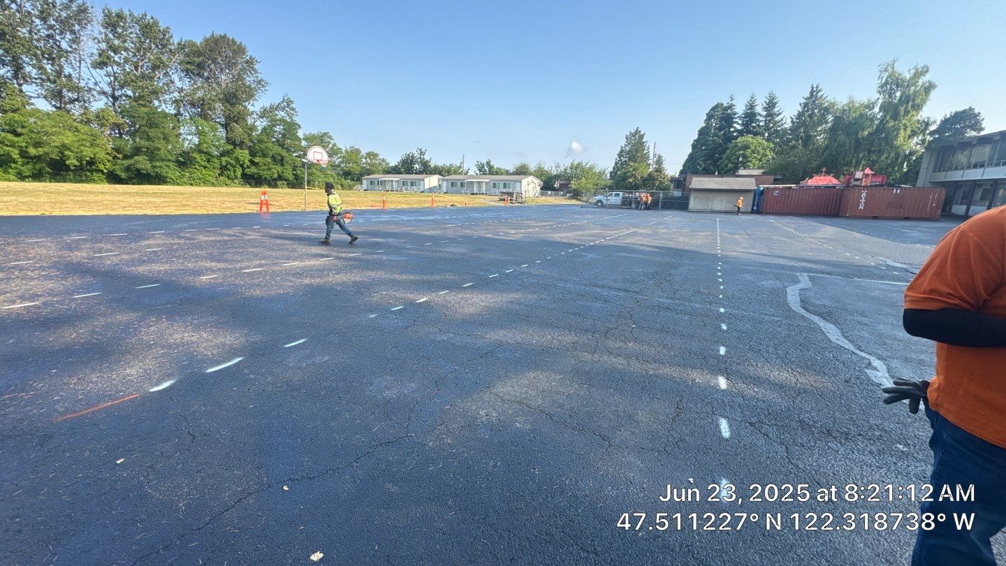 Sealcoat Parking Lot Renovation by Jireh Asphalt & Concrete Inc 