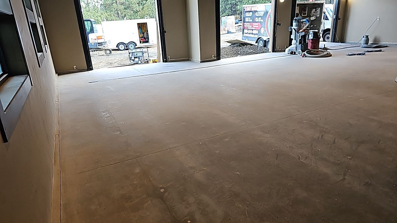 Shop Transformation using Sandstone by Croc Coatings, LLC