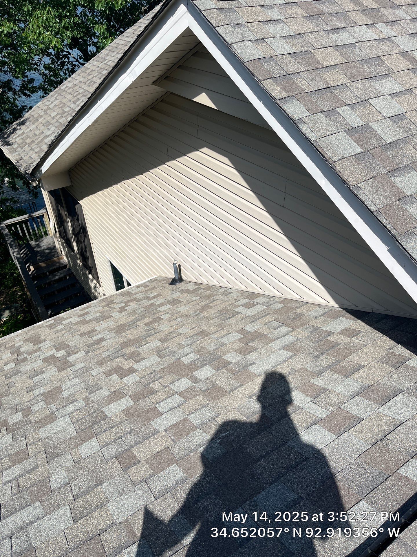 Architectural Shingle Roof Replacement and Skylight Installation in Hot Springs Village by Temple Roofing and Exteriors