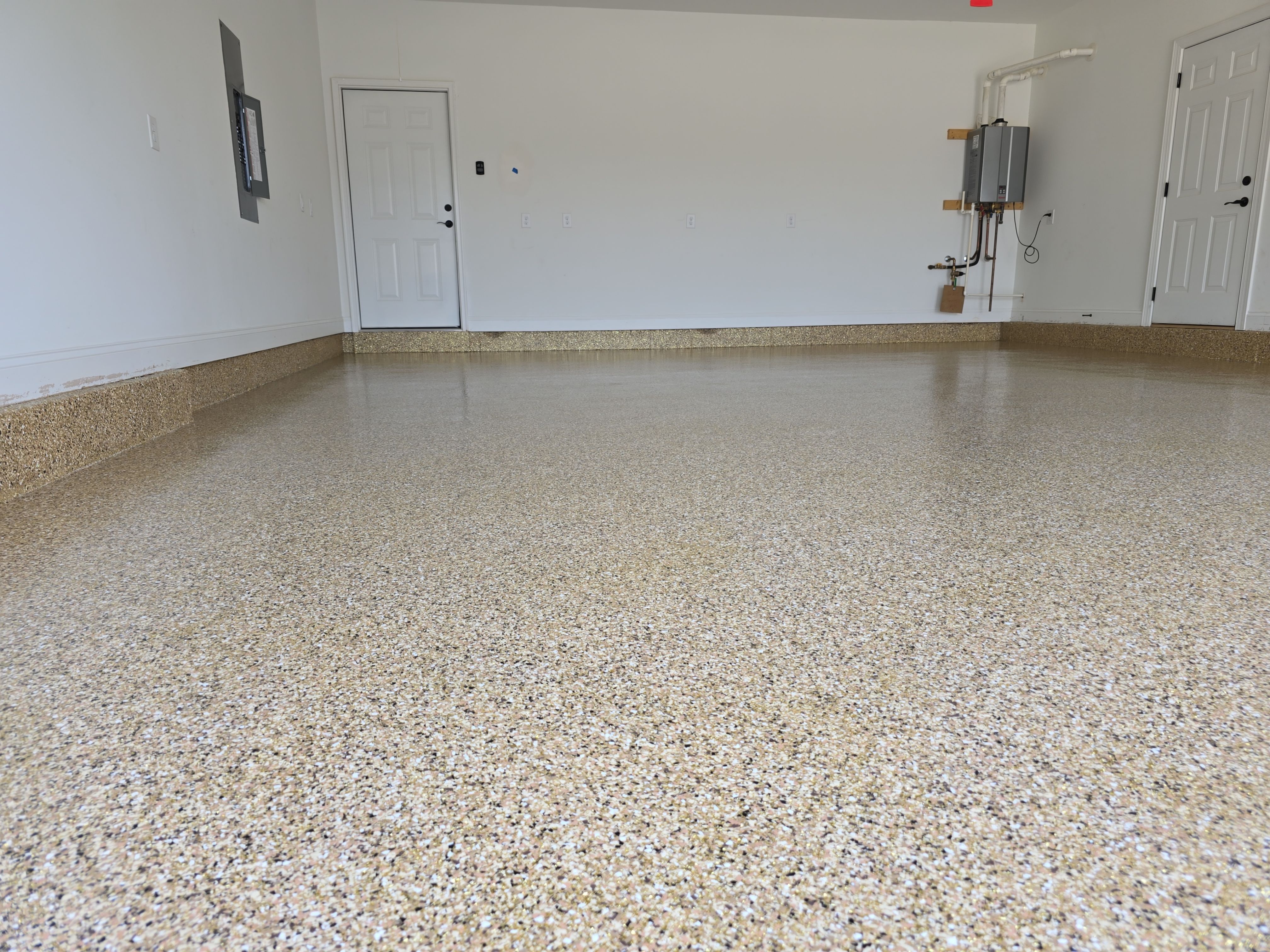 Garage upgrade using Outback w/ Mica by Elite Floor Solutions