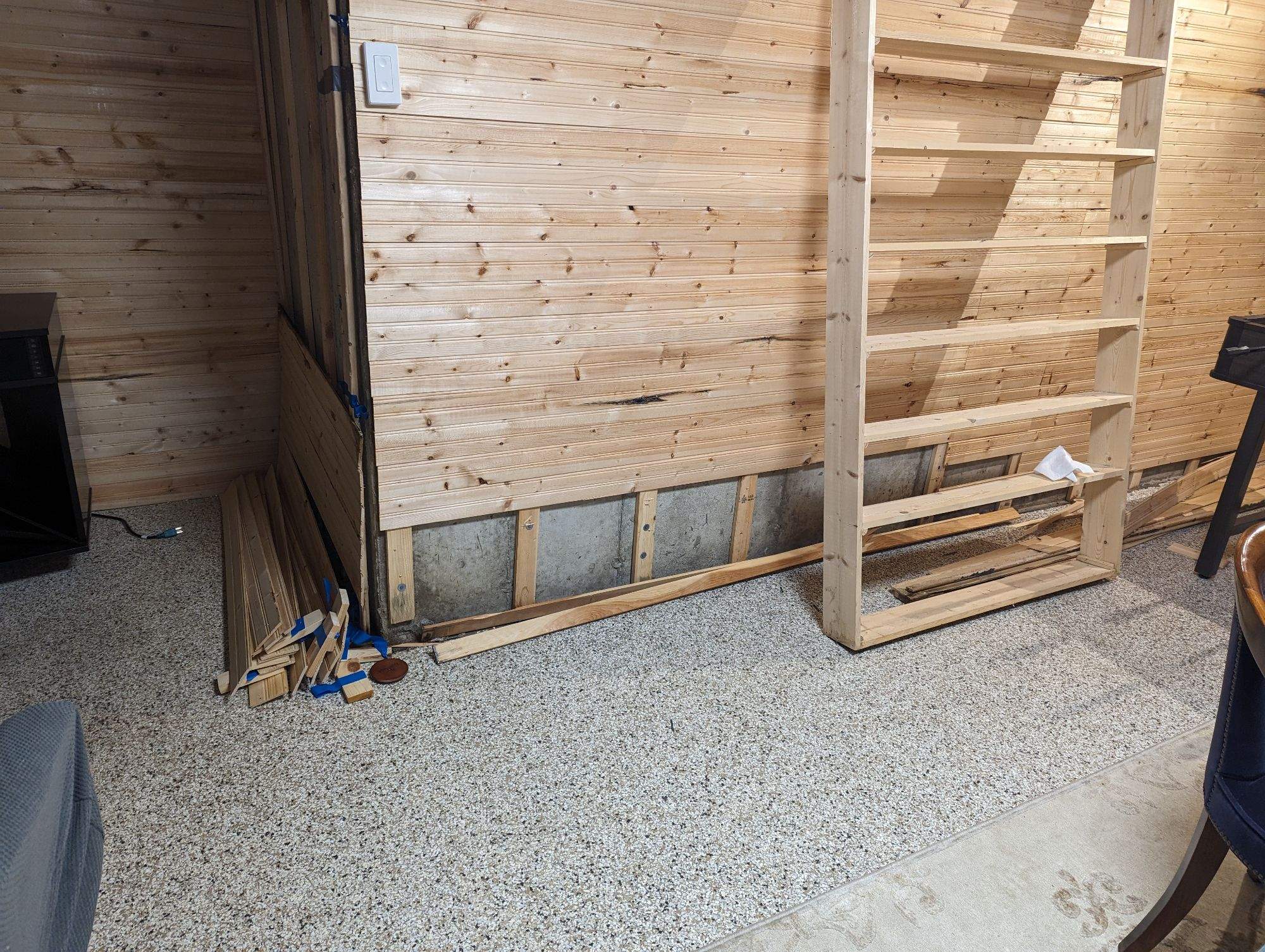 Interior Foundation Crack Repair by Allied Water Services