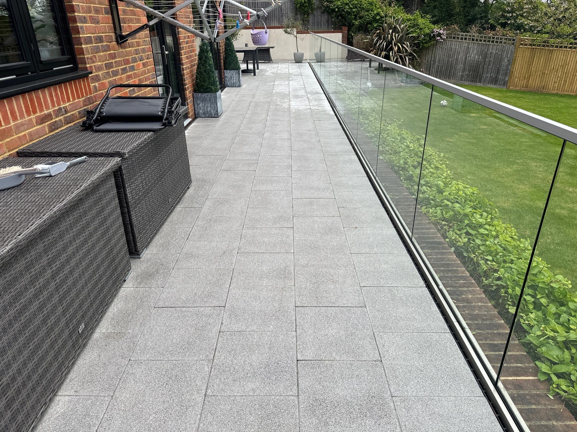 Roof Patio Driveway Clean using Honda 15lpm Low Pressure Washing Machine by Ges Exterior Cleaning ltd