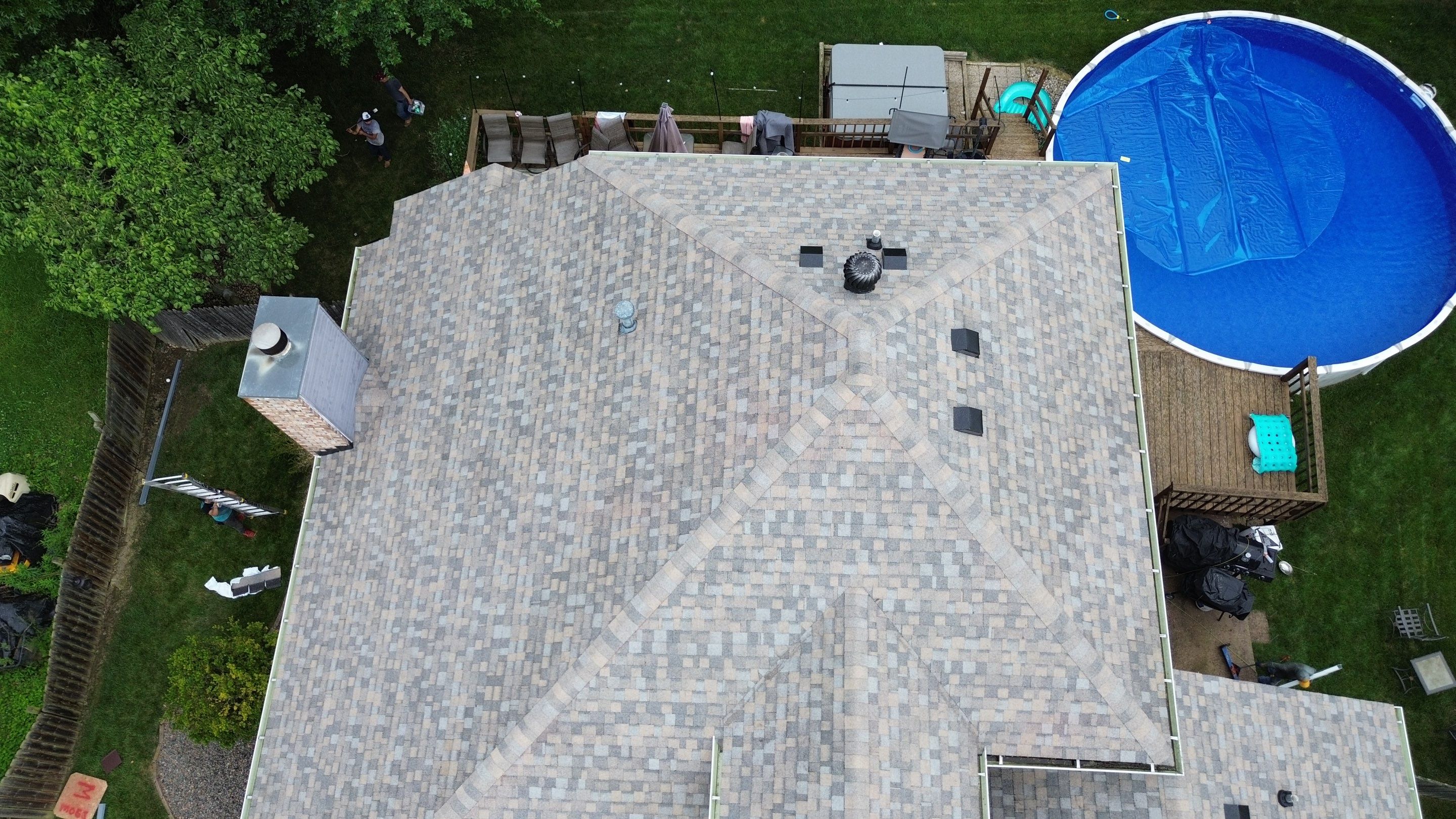 Project in New Albany by Moss Roofing