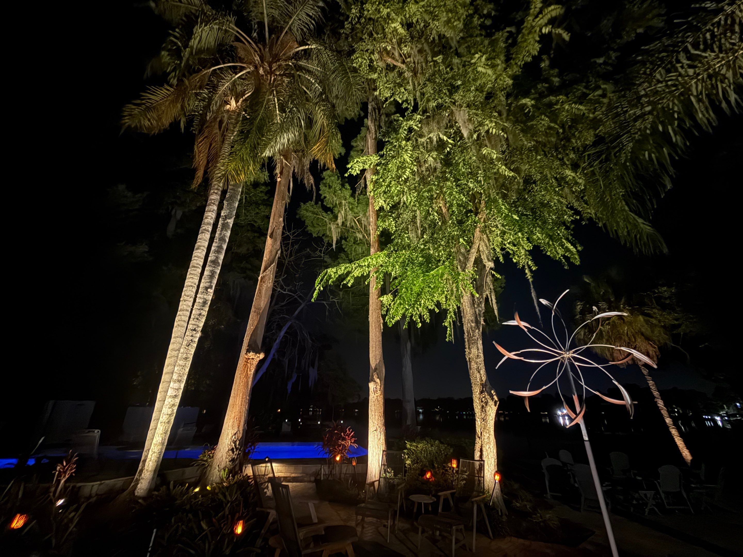 Waterfront Landscape Lighting Illumination in Odessa by Elegant Accents