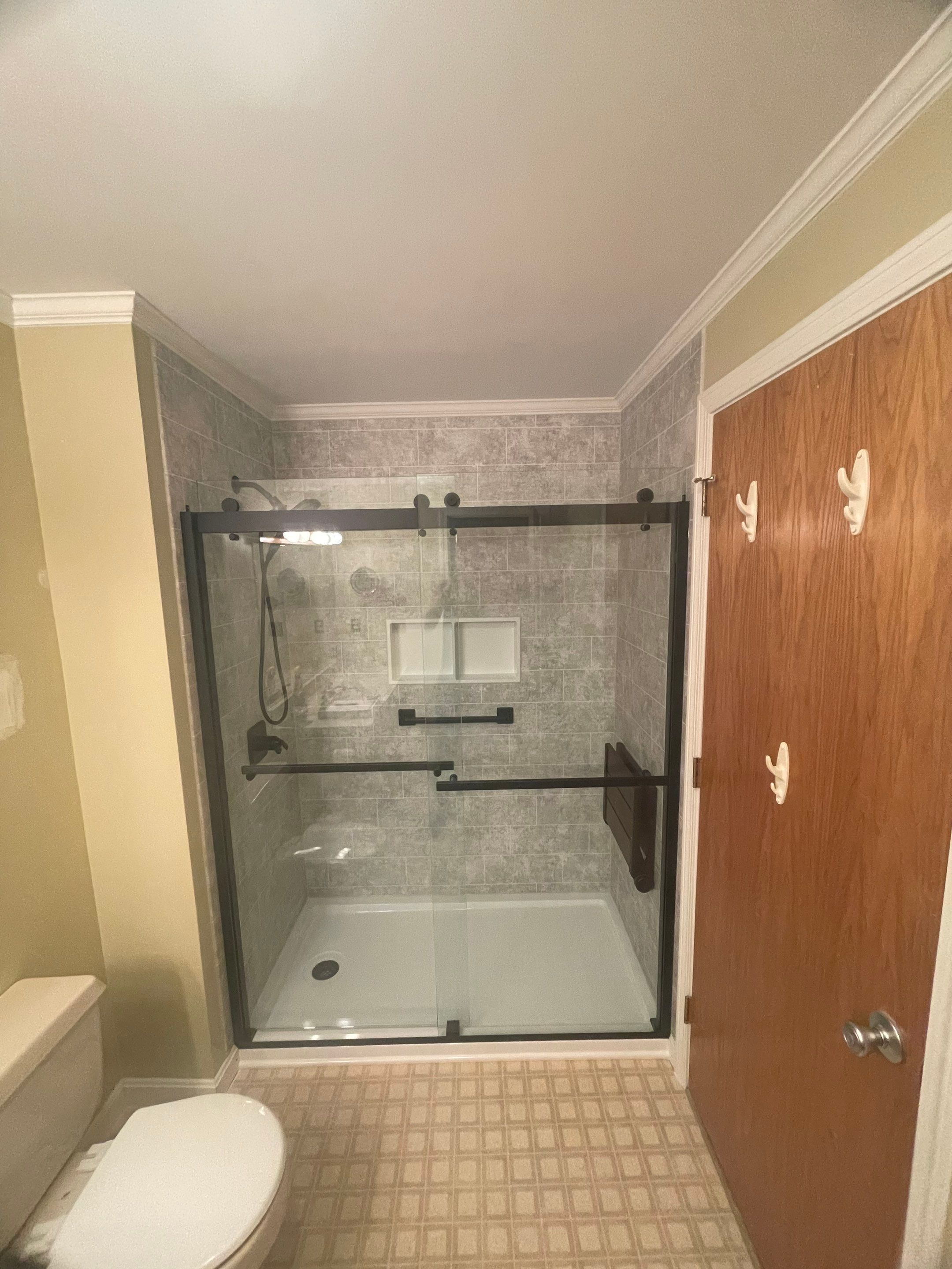 Tub to Walk-In Shower Installation in Leominster, MA  by Yankee Home Improvement