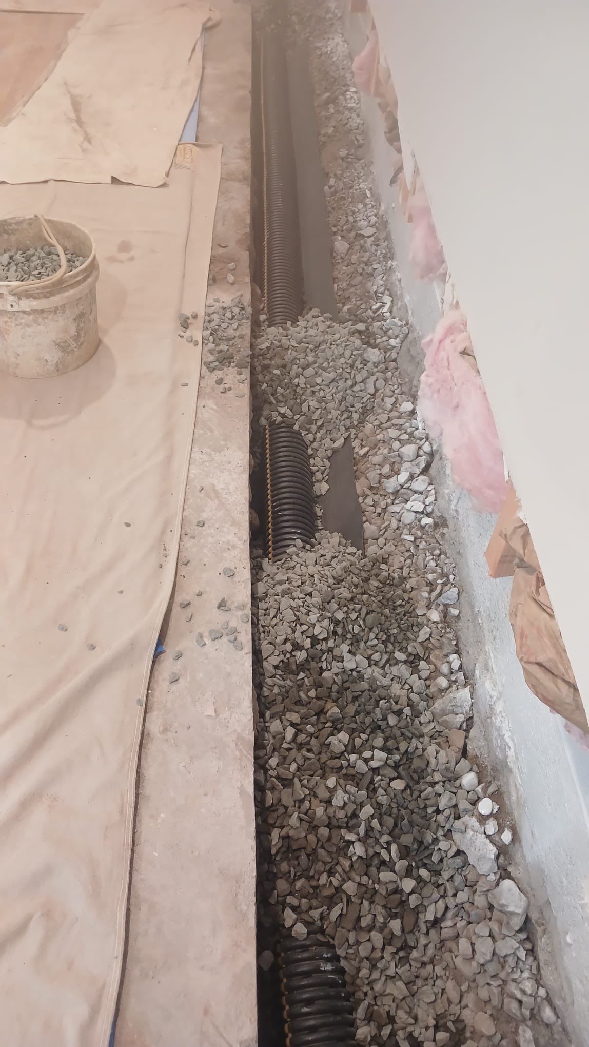 Interior French Drain & Wall Vapor Barrier Boonton NJ by Pure Service Pro, LLC 