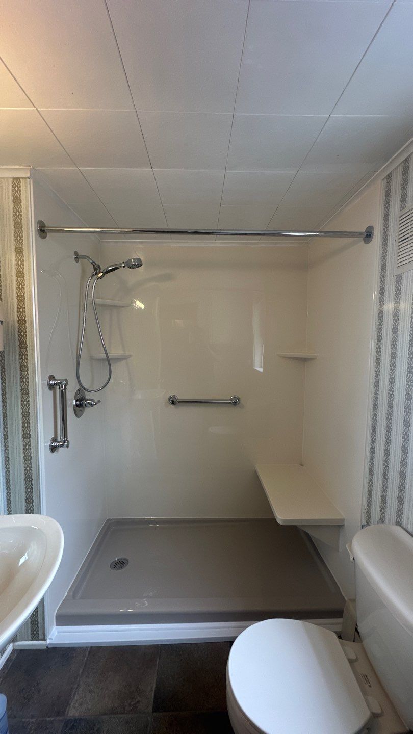 Tub to Walk-in Shower Installation in Kingston, NY  by Yankee Home Improvement