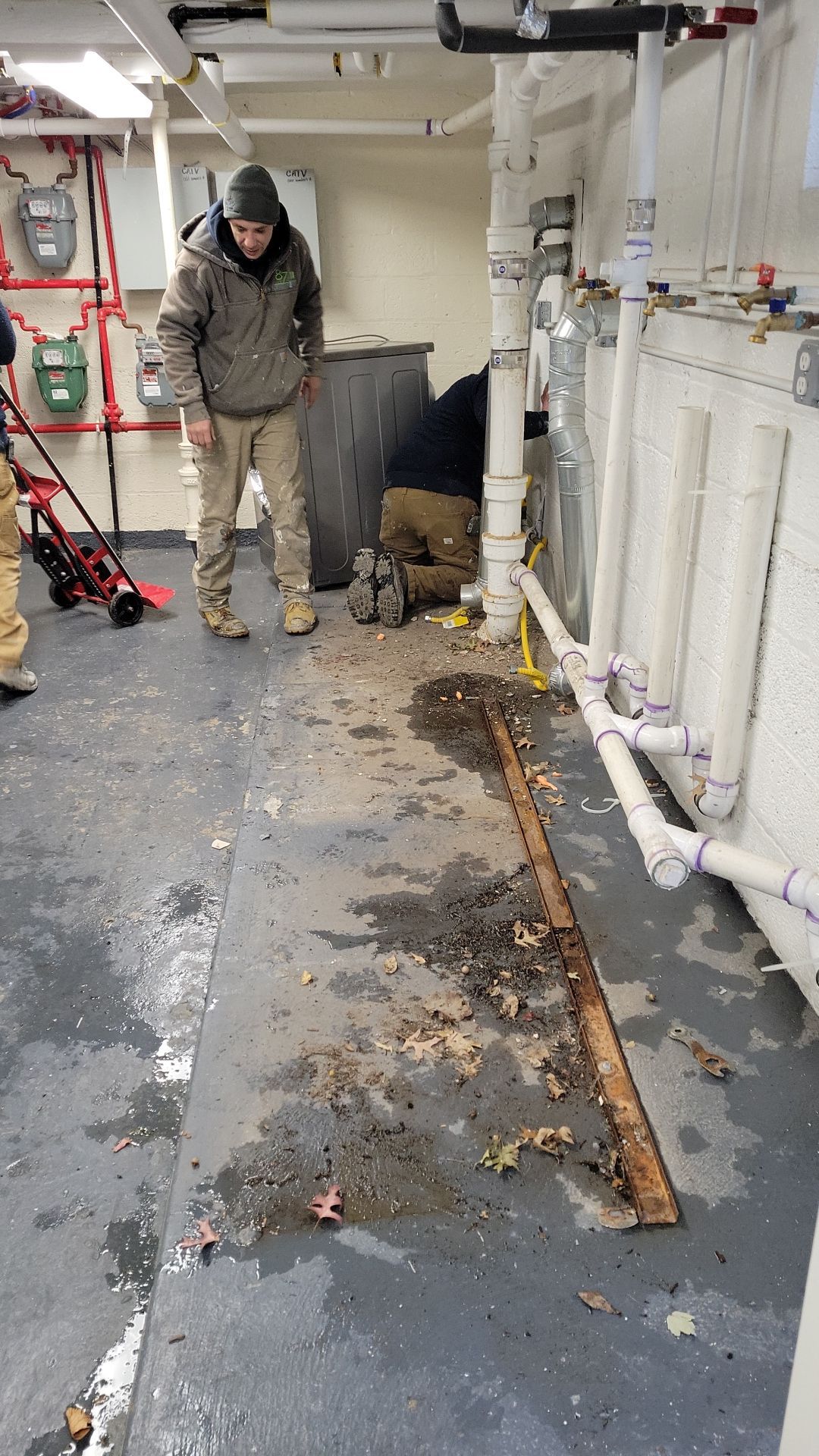 Laundry Room Floor Coating using Penntek- Silver Creek by Spectrum Painting, LLC