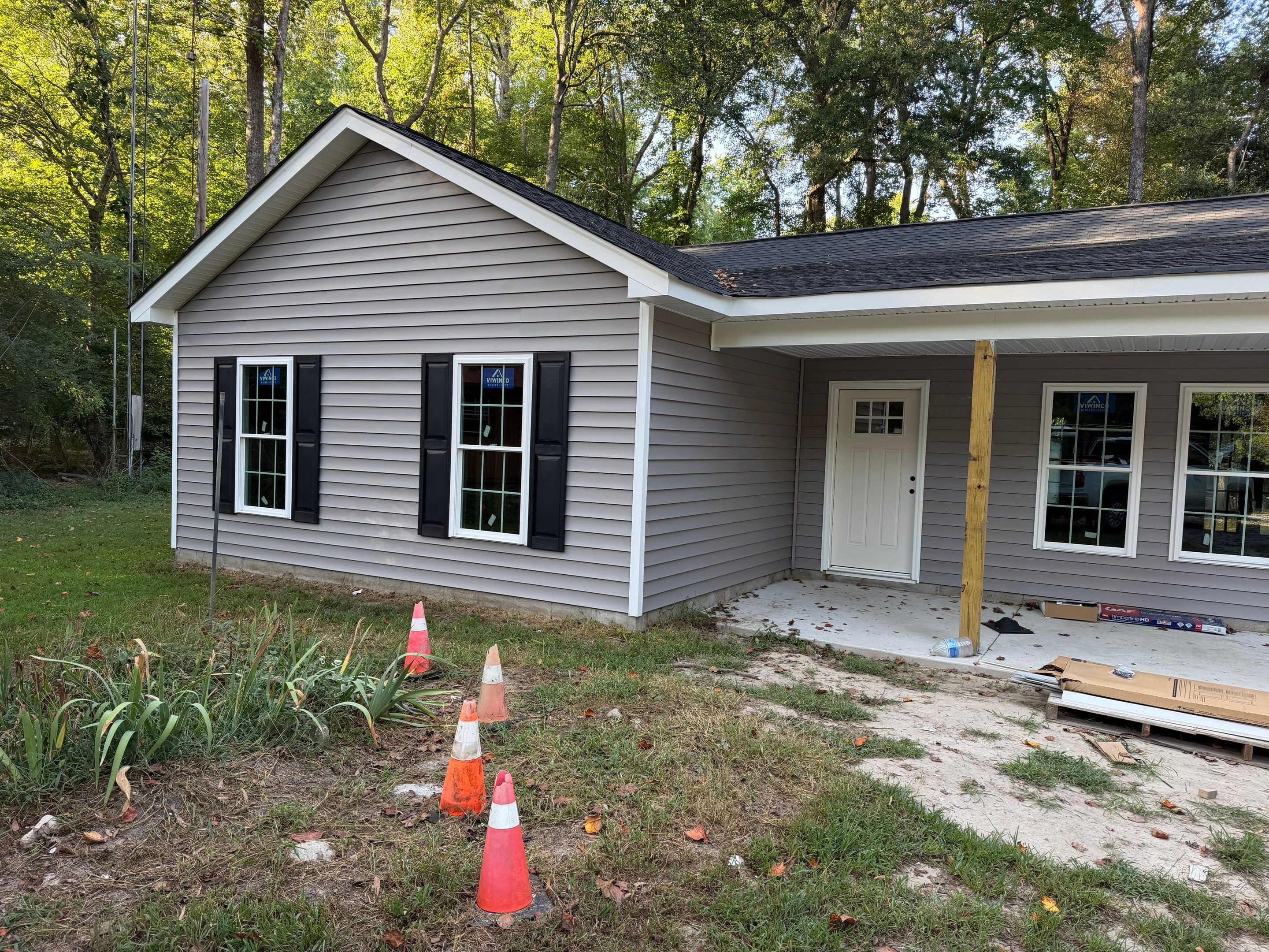 Single-Story New Construction Vinyl Siding Install in Gloucester by Cade Construction