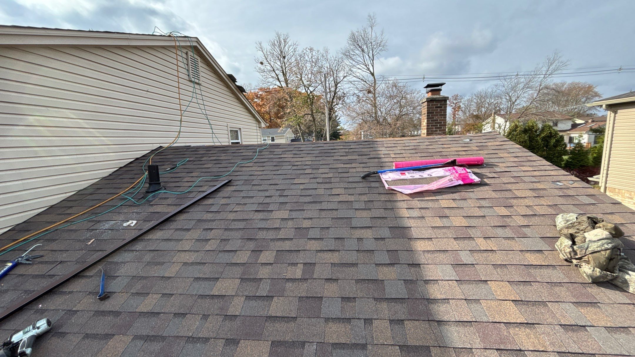 Roof Replacement using Owens Corning Teak by 180 Contractors