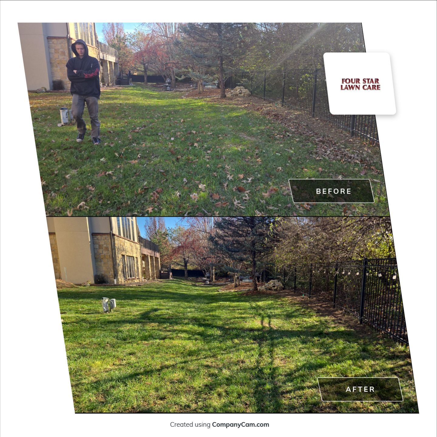 Project in Andover by Four Star Lawn Care