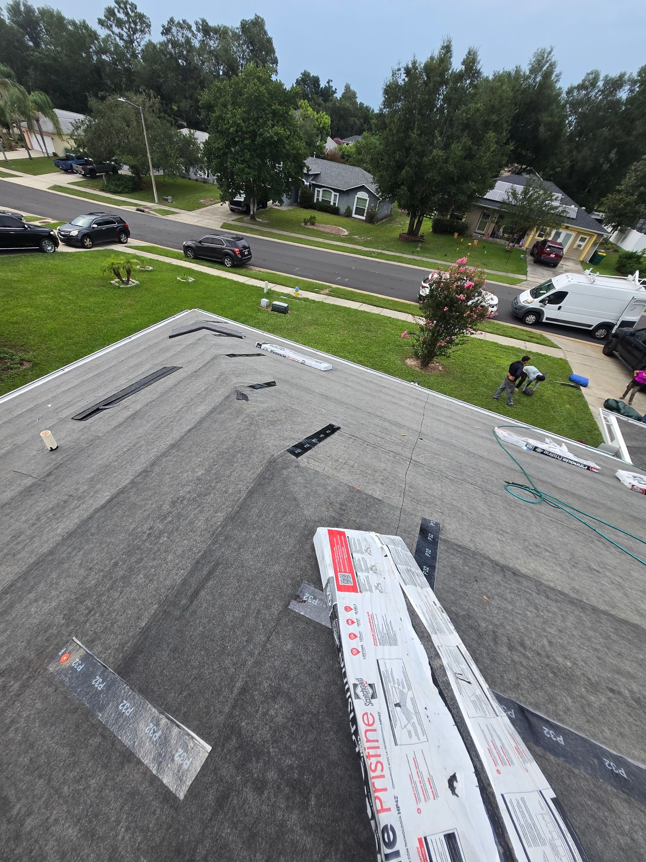 Atlas Pinnacle Pristine Oyster Shell Roof Installation in DeLand by Pinnacle Roofing Group