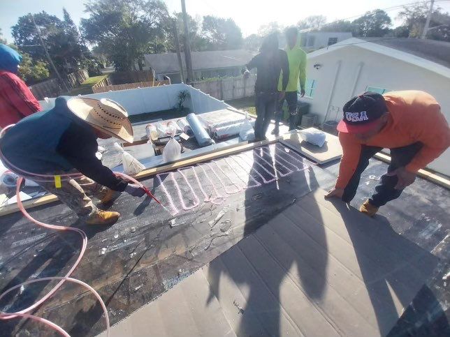 Residential Re-Roof using Polyglass Self-Adhered Flat Deck by First Due Roofing