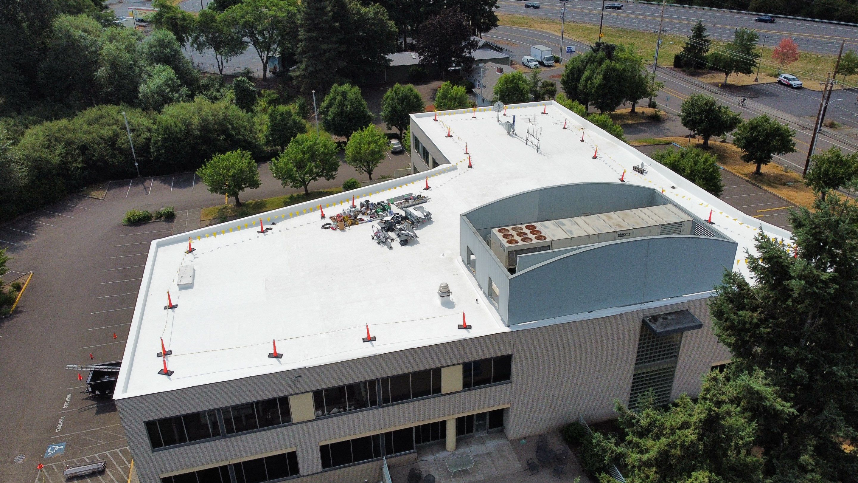 Commercial Roofing Replacement using TPO by Vitan Construction LLC 