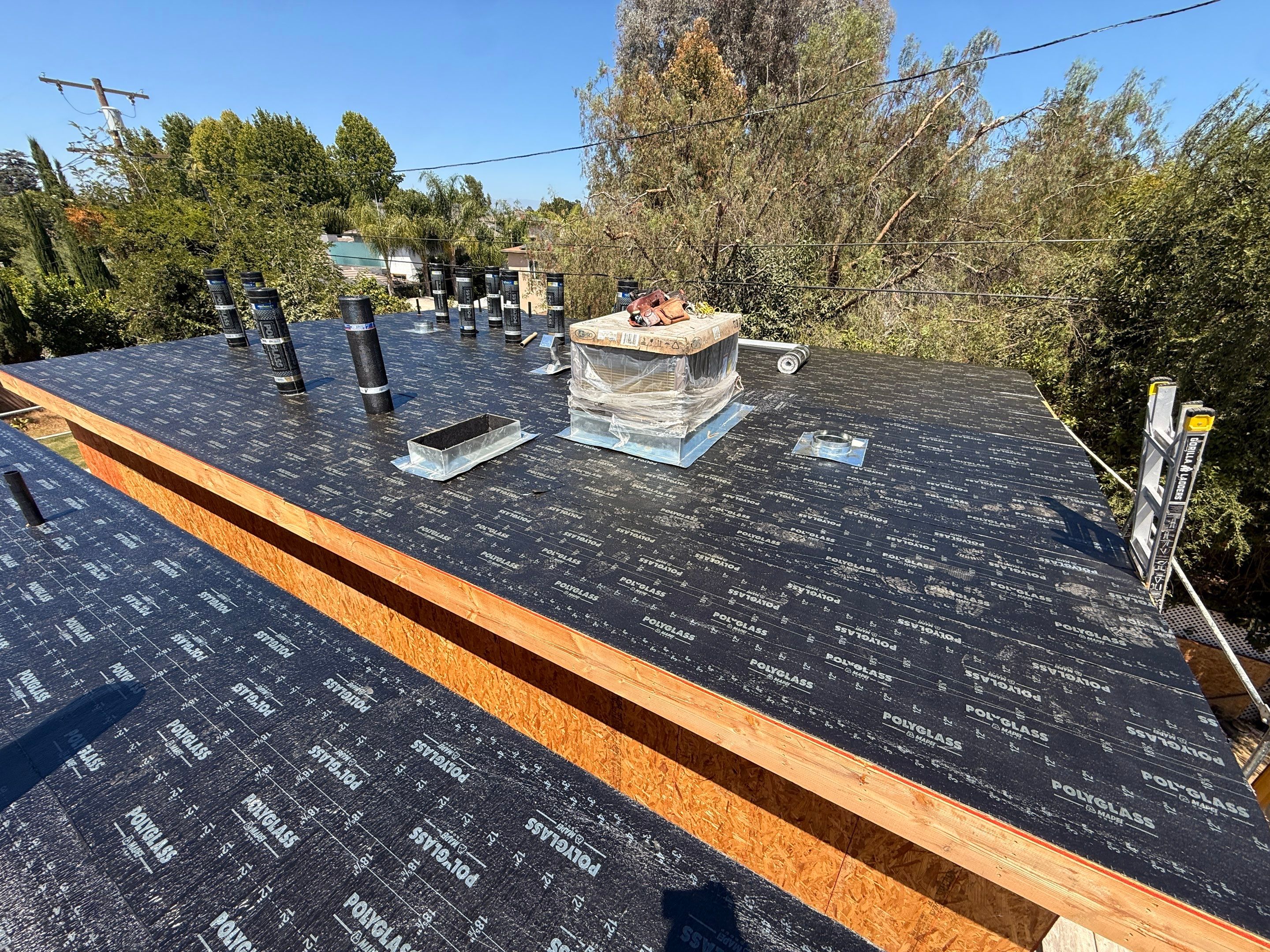 New Multi-Unit Residential Framing and Flat Roof Installation in Van Nuys by Hull Brothers Roofing