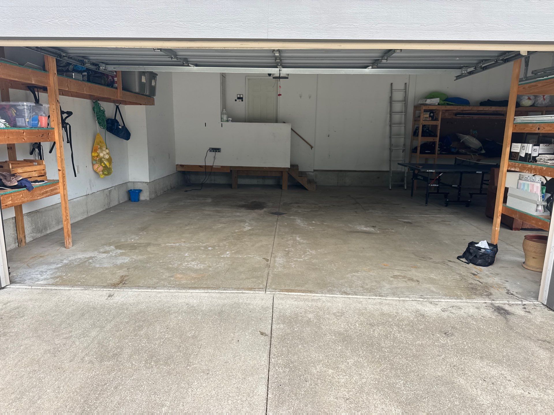Custom Tidal Wave Epoxy Flake Floor Installation in Norton Shores. by Gordon Painting